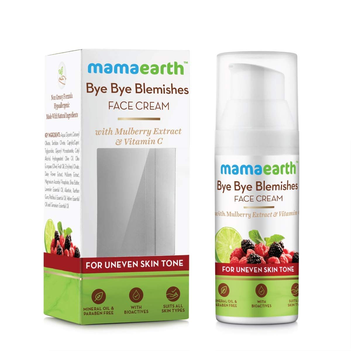Mamaearth Bye Bye Blemish Face Cream For Uneven Skin Tone