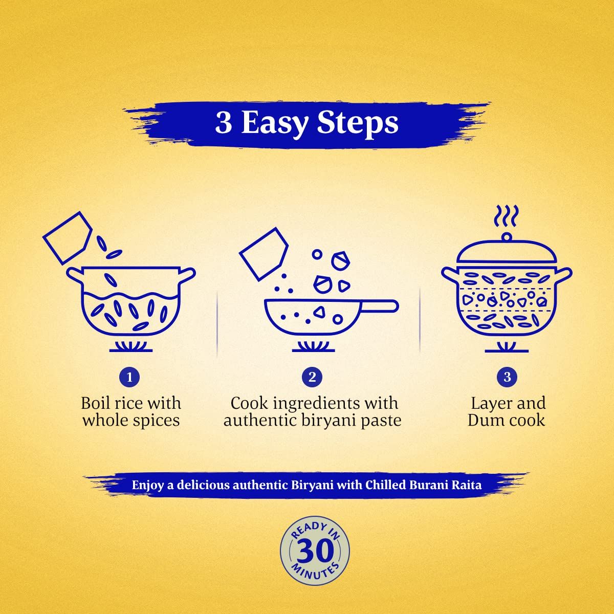 Dawaat Biryani Kit Hyderabadi Ready to cook 334 g Combo