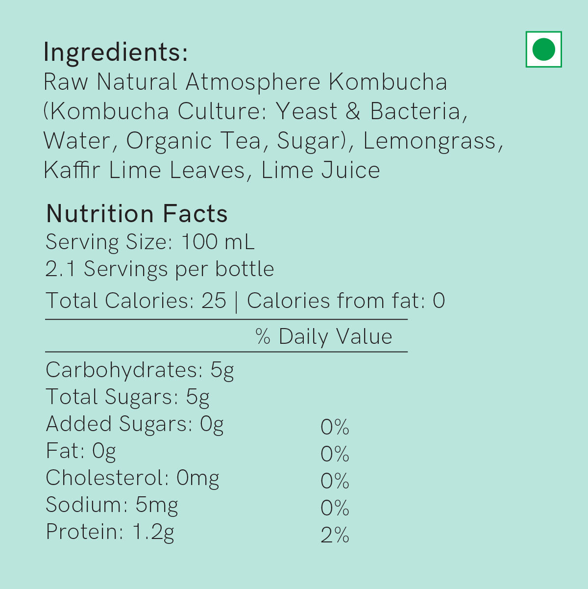 ATMOSPHERE STUDIO Exotic Lime Kombucha