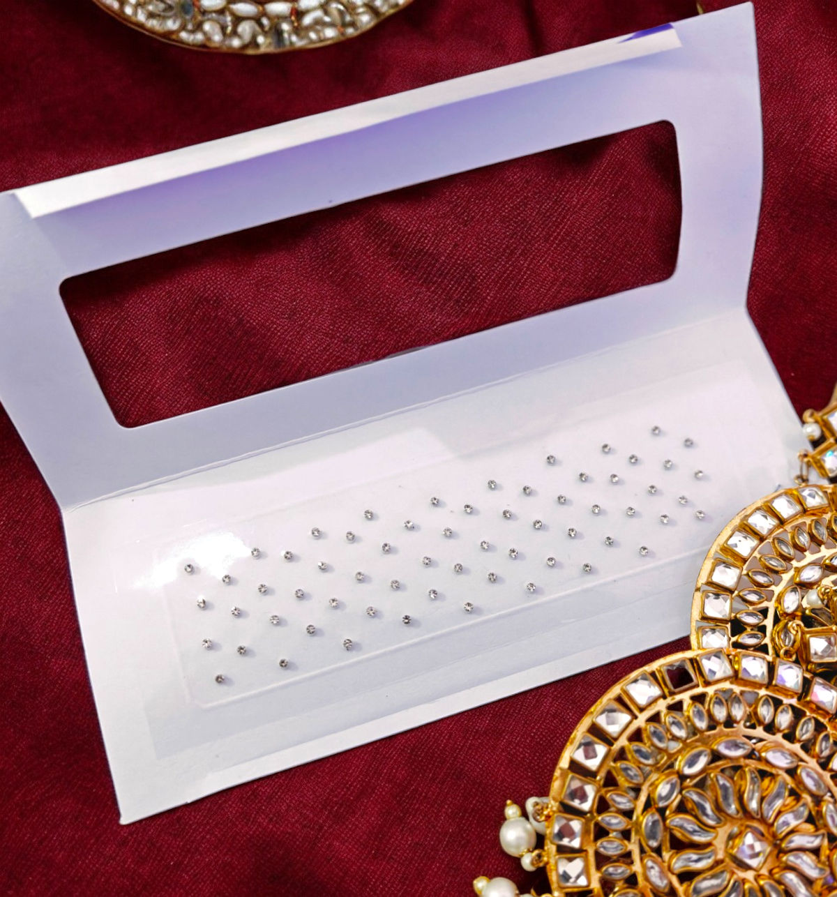 House Of Festivals White Diamond Cut Tiny Rhinestone Bindi