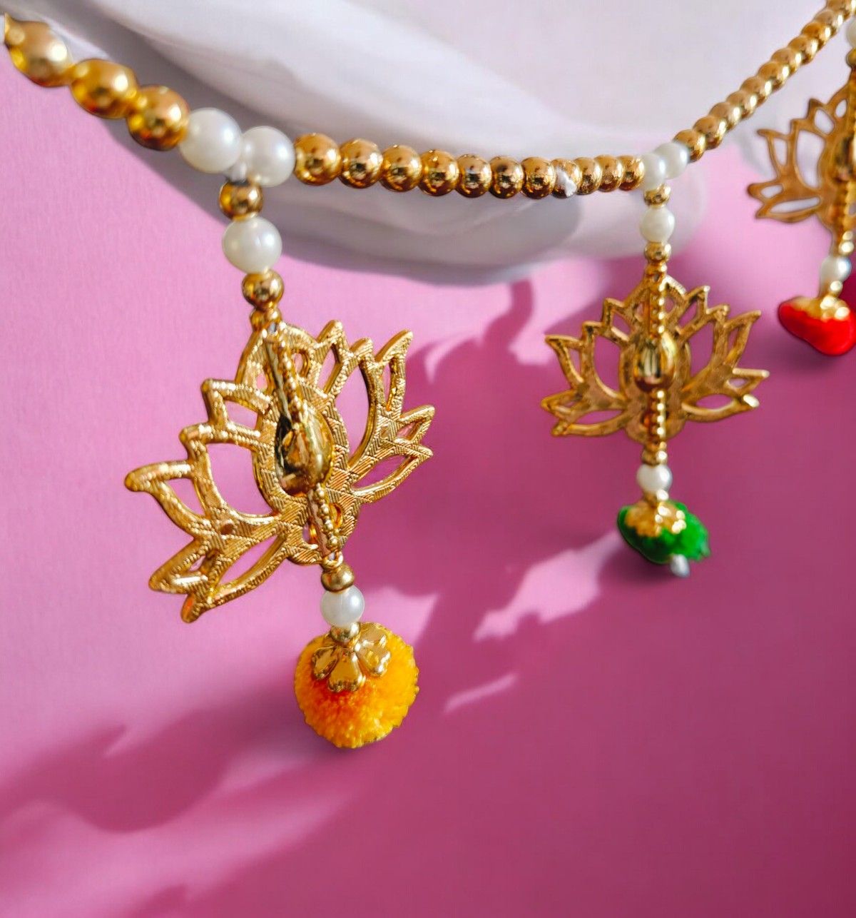 House Of Festivals Moti Toran - Multicolor | Lotus Design
