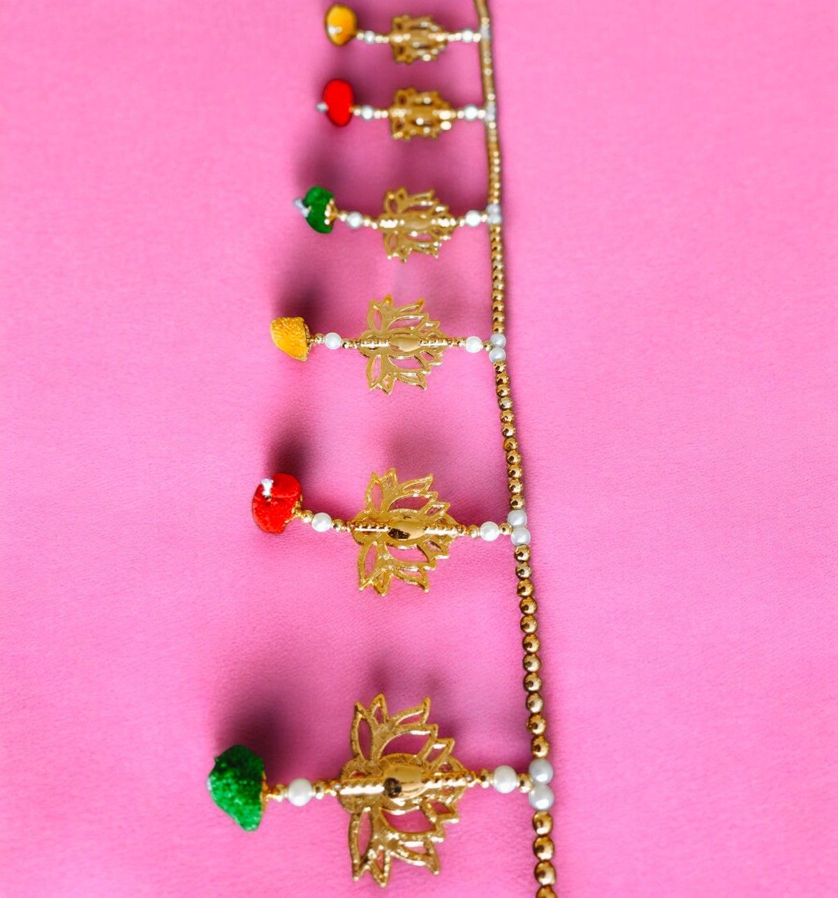 House Of Festivals Moti Toran - Multicolor | Lotus Design