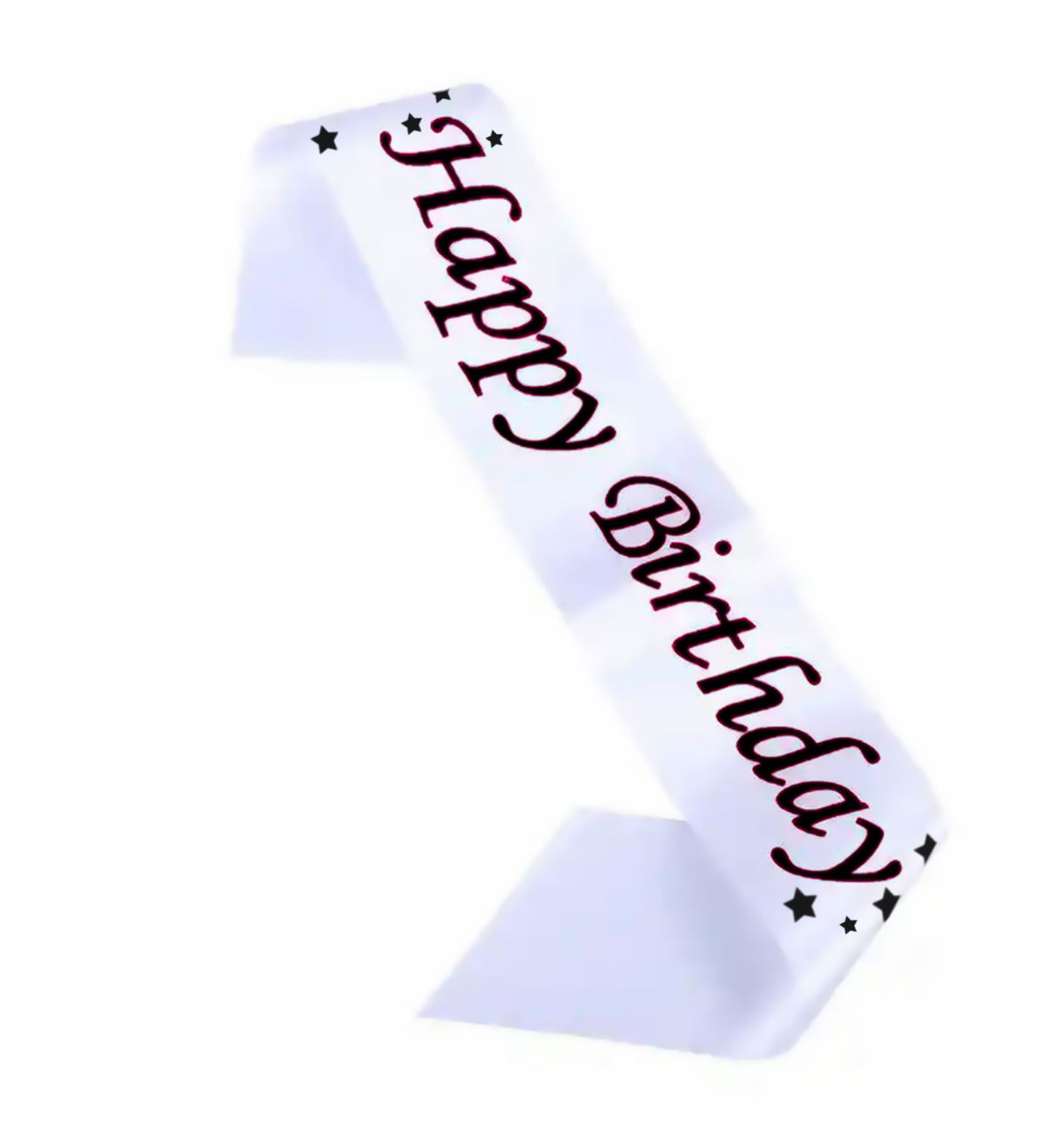 Let's Vybe Happy Birthday Sash (Colour May Vary)