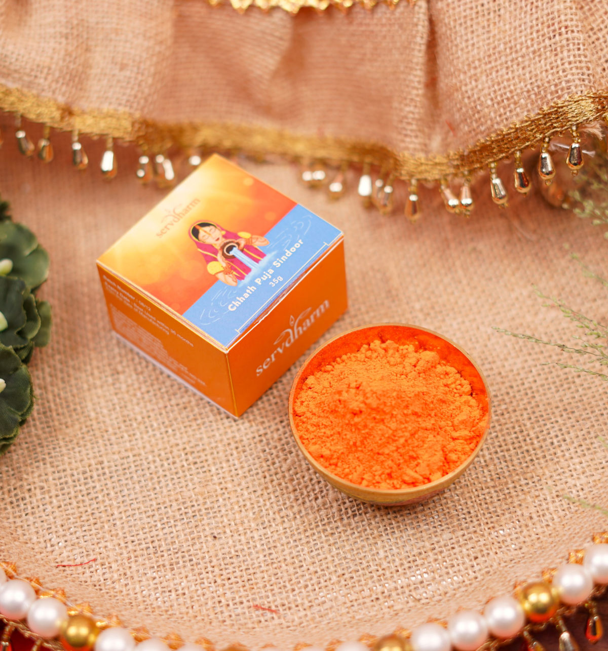 Chhath Puja Sindoor - Orange 