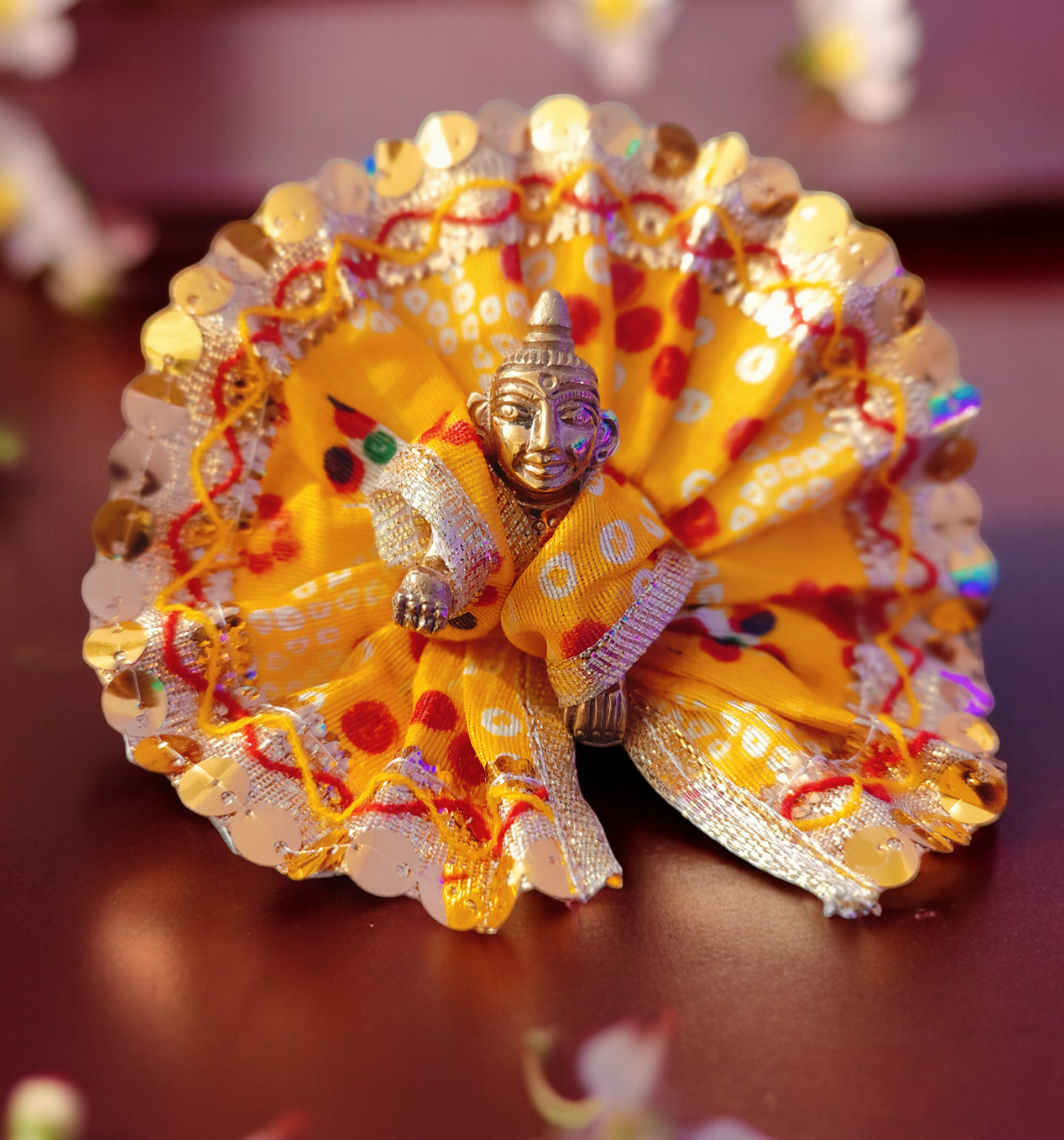 House Of Festivals Traditional Ladoo Gopal Poshak | Size 1 - Assorted