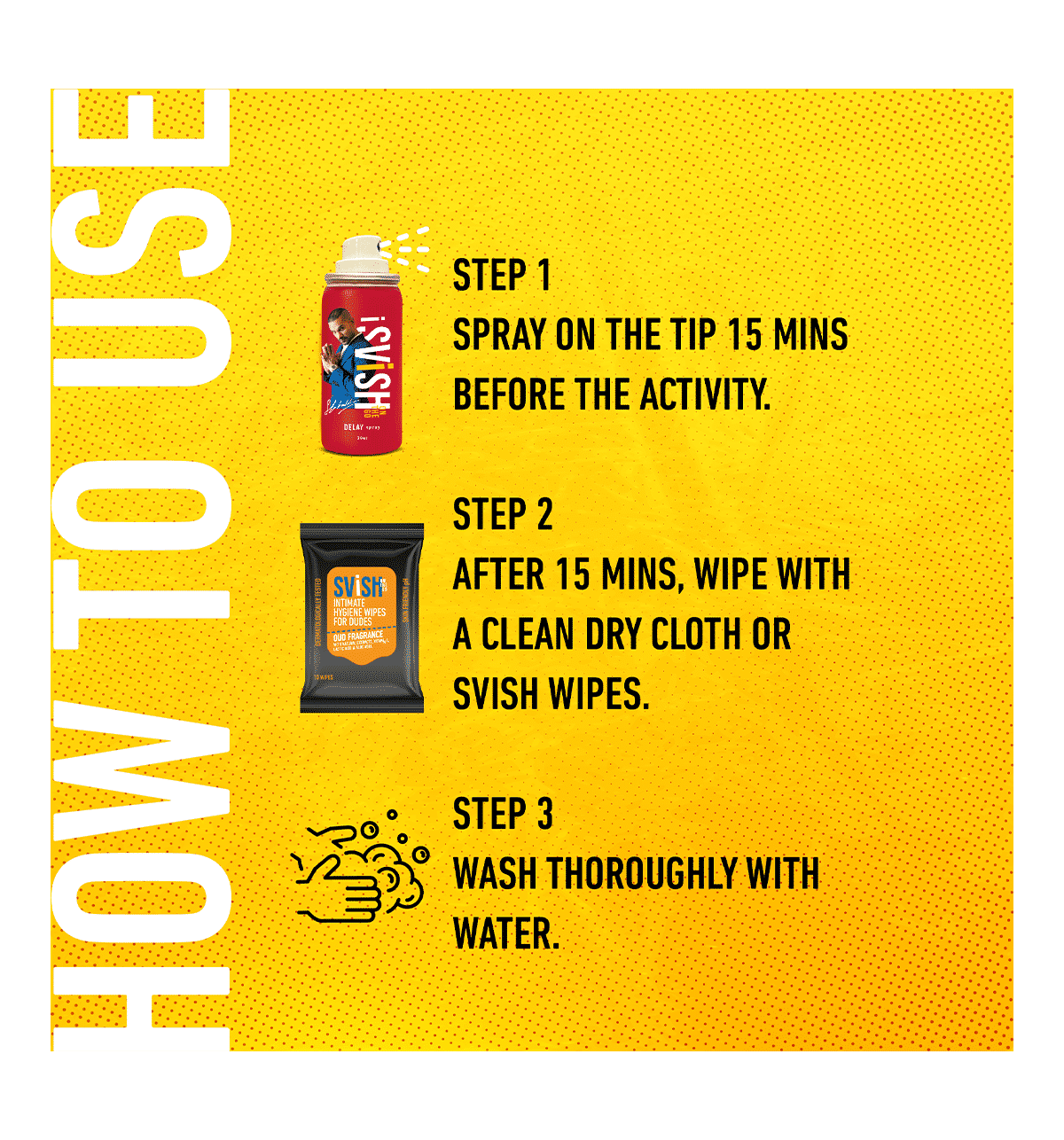 SVISH ON-THE-GO Delay Spray For Men With Lidocaine 10%