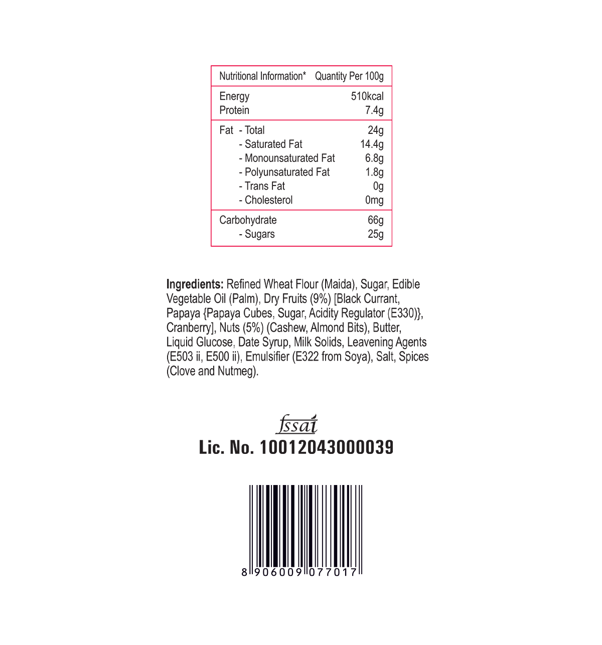 UNIBIC Fruit & Nut Cookies Combo