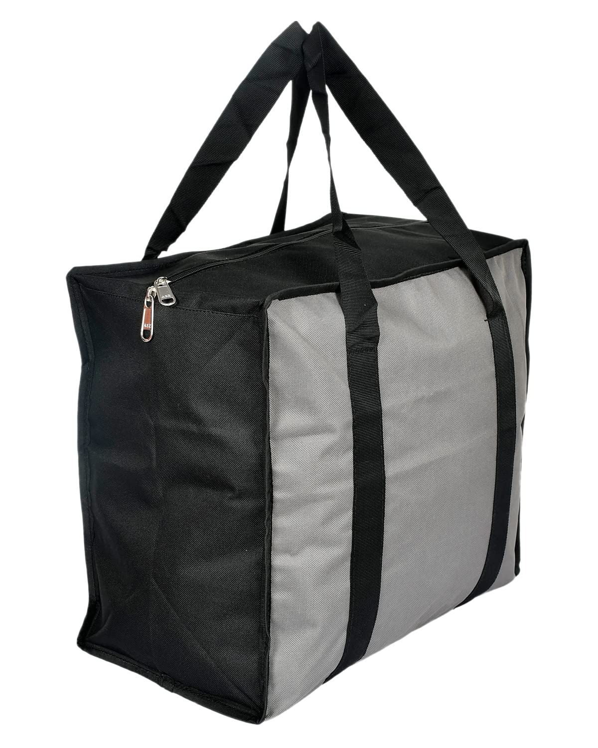 Kuber Industries Rexine Shopping/Grocery Bag for Fruits | Vegetables with Handles (Grey)
