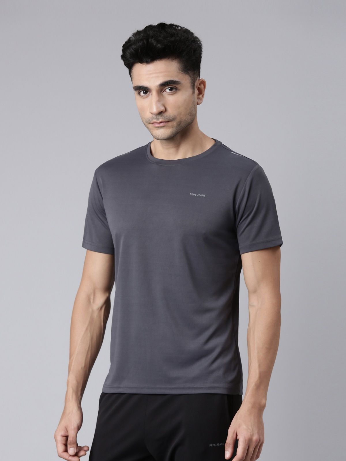 Pepe Jeans Mens Dry Fit Gym T-Shirt | Grey | S