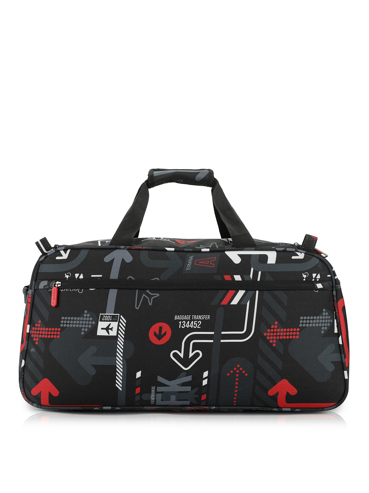Uppercase Unisex Graphic Polyester 44 L Top Handle Duffle Bag | Red