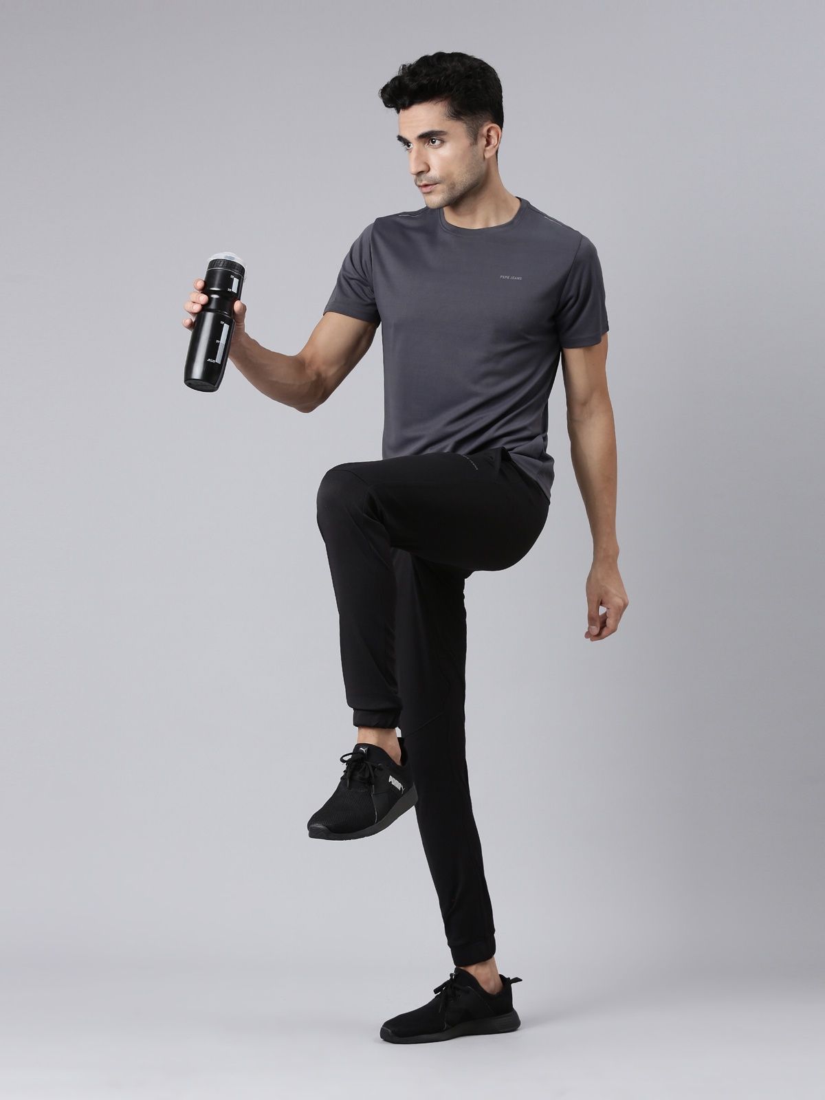 Pepe Jeans Mens Dry Fit Gym T-Shirt | Grey | S