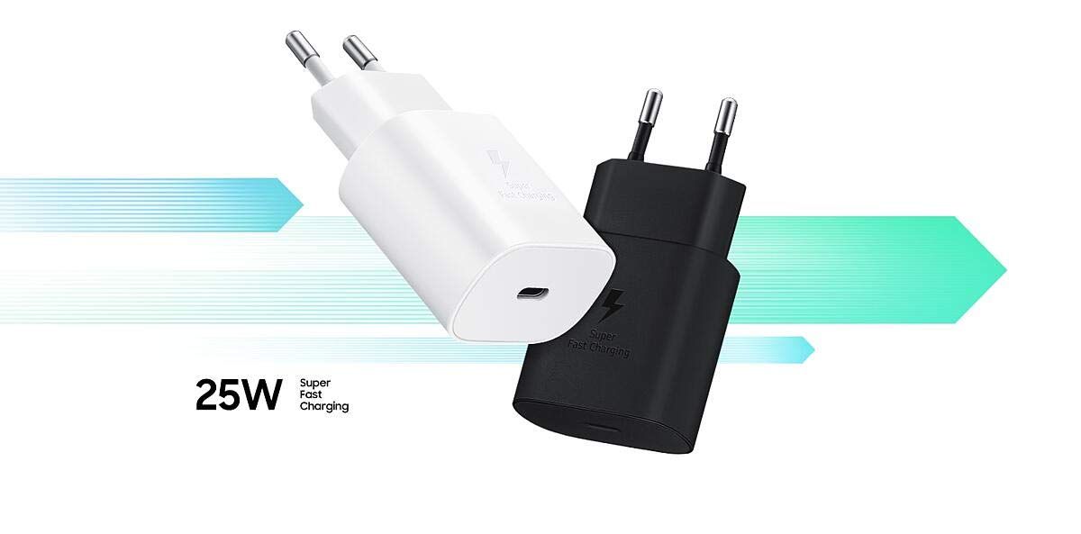 Samsung Original 25W Single Port Type-C Fast Charger - White (Cable Not Included)