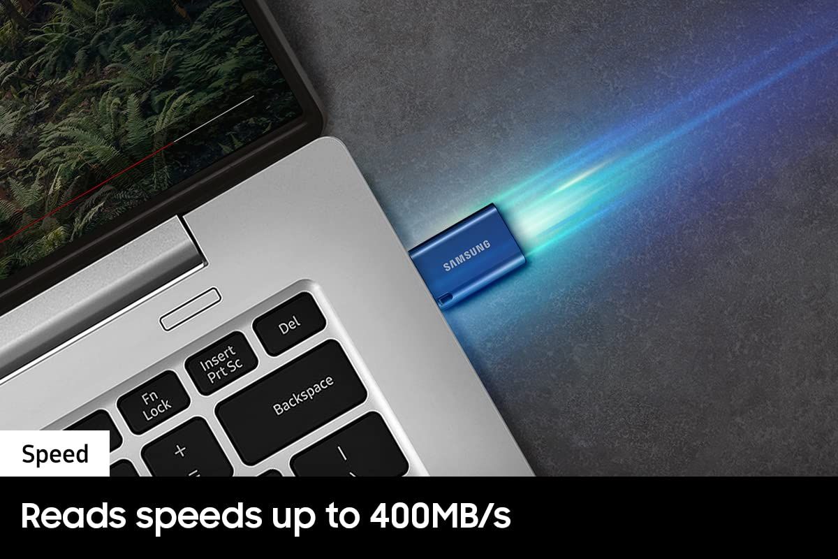 Samsung Type C Usb Flash Drive 64Gb | Transfers 4Gb Files In 15 Sec W/Up To 300Mb/S - Blue