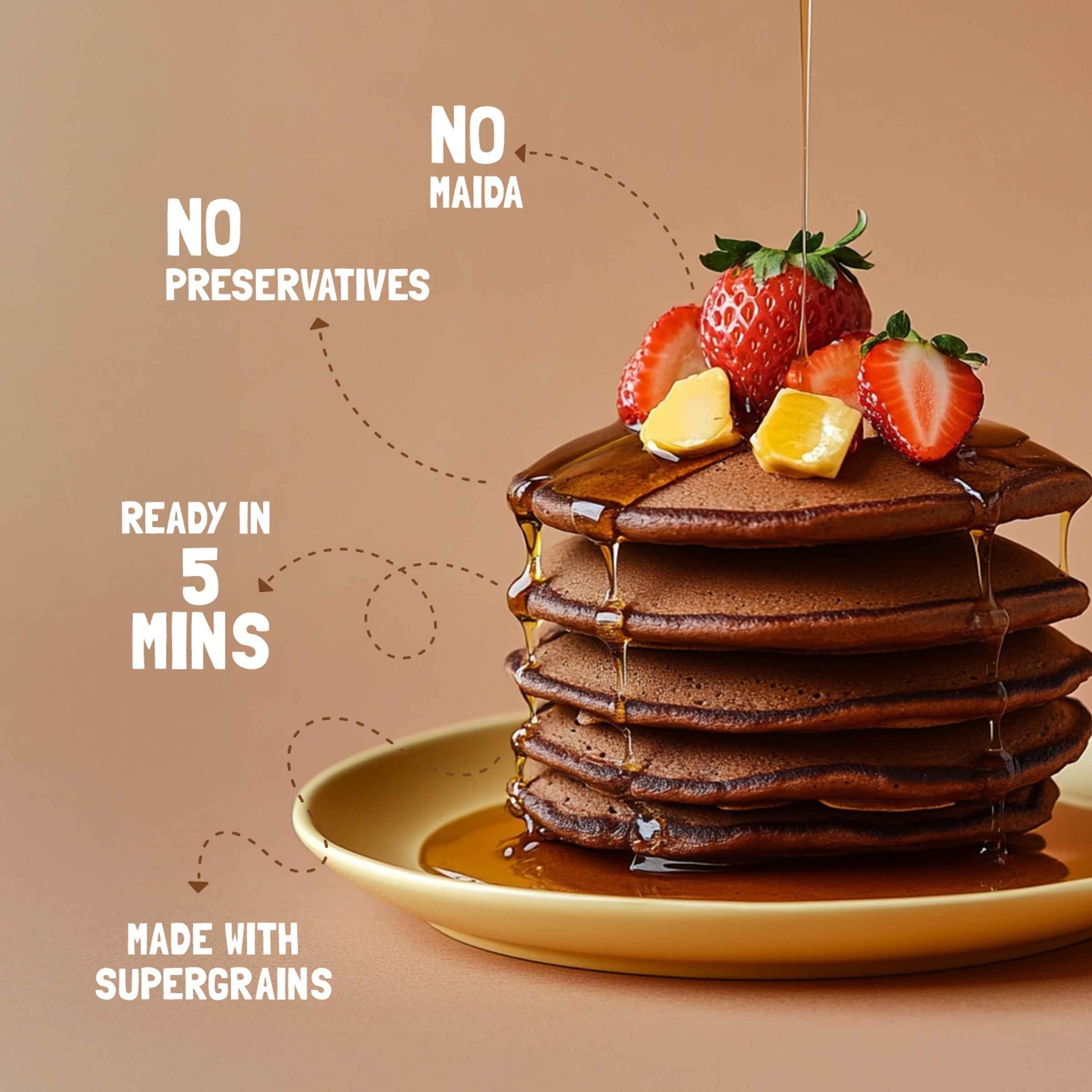 Slurrp Farm Chocolate Millet Pancake Mix | No Maida - Image 6