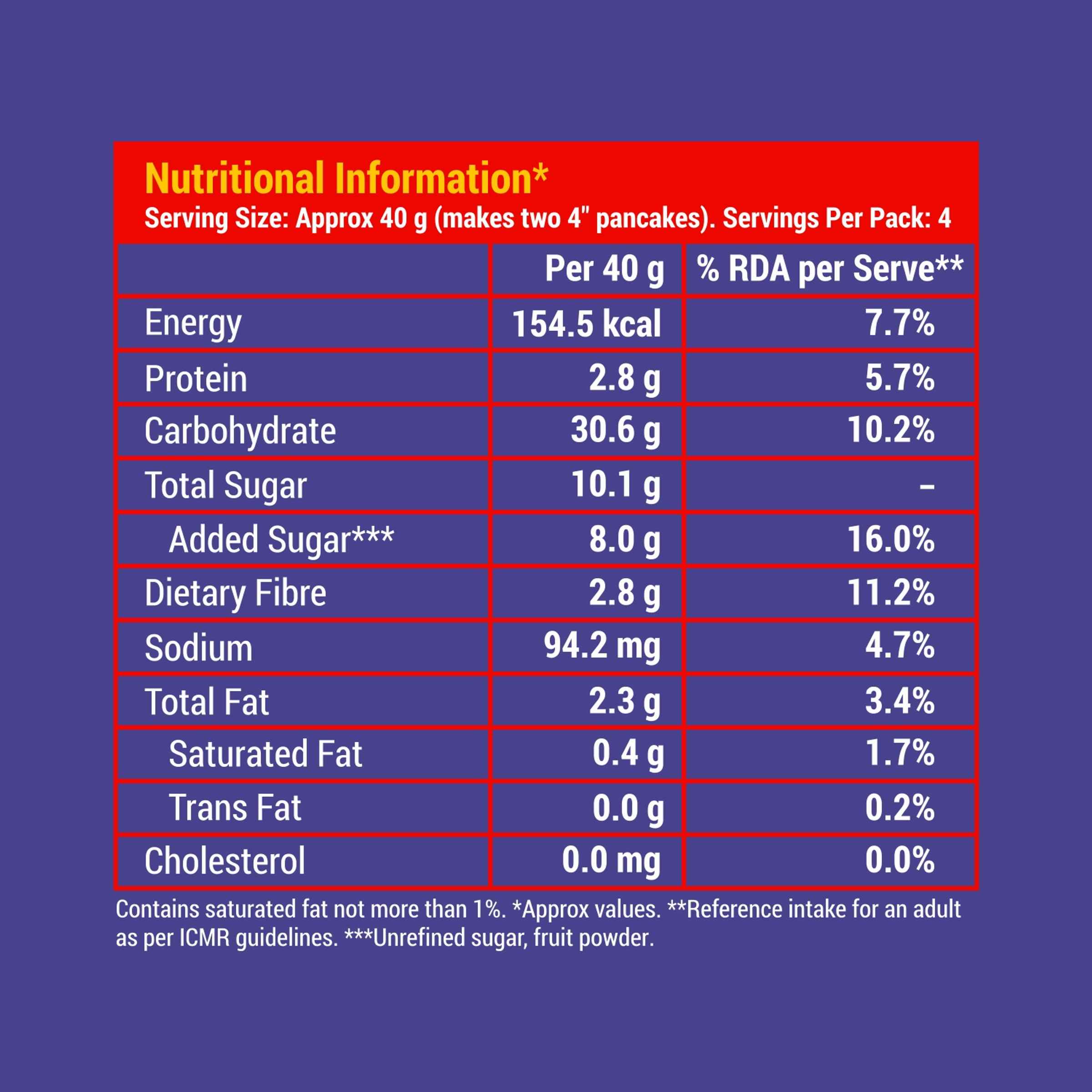 Slurrp Farm Blueberry Millet Pancake Mix | No Maida - Image 4