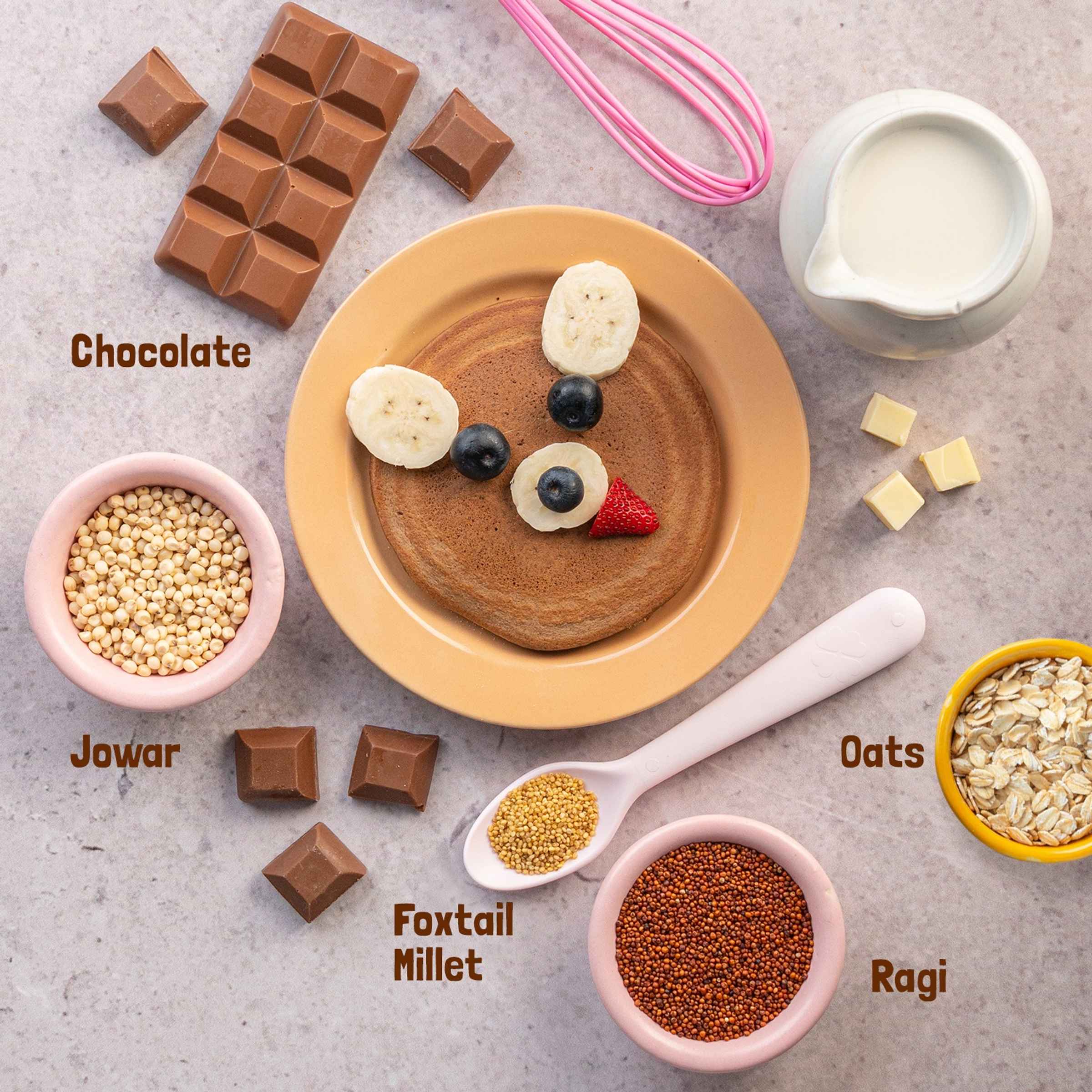 Slurrp Farm Chocolate Millet Pancake Mix | No Maida - Image 7