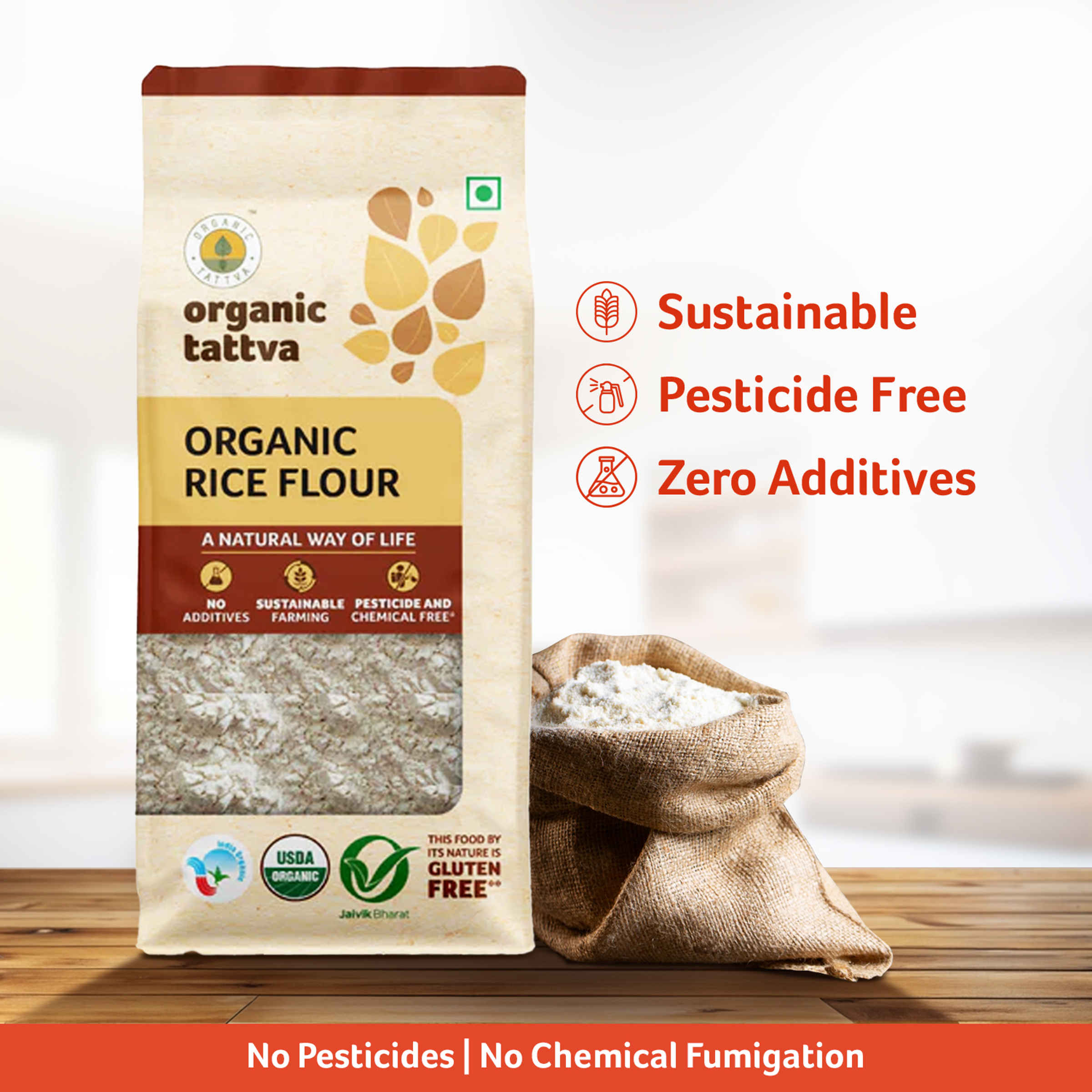 Organic Tattva Rice Flour - Image 6