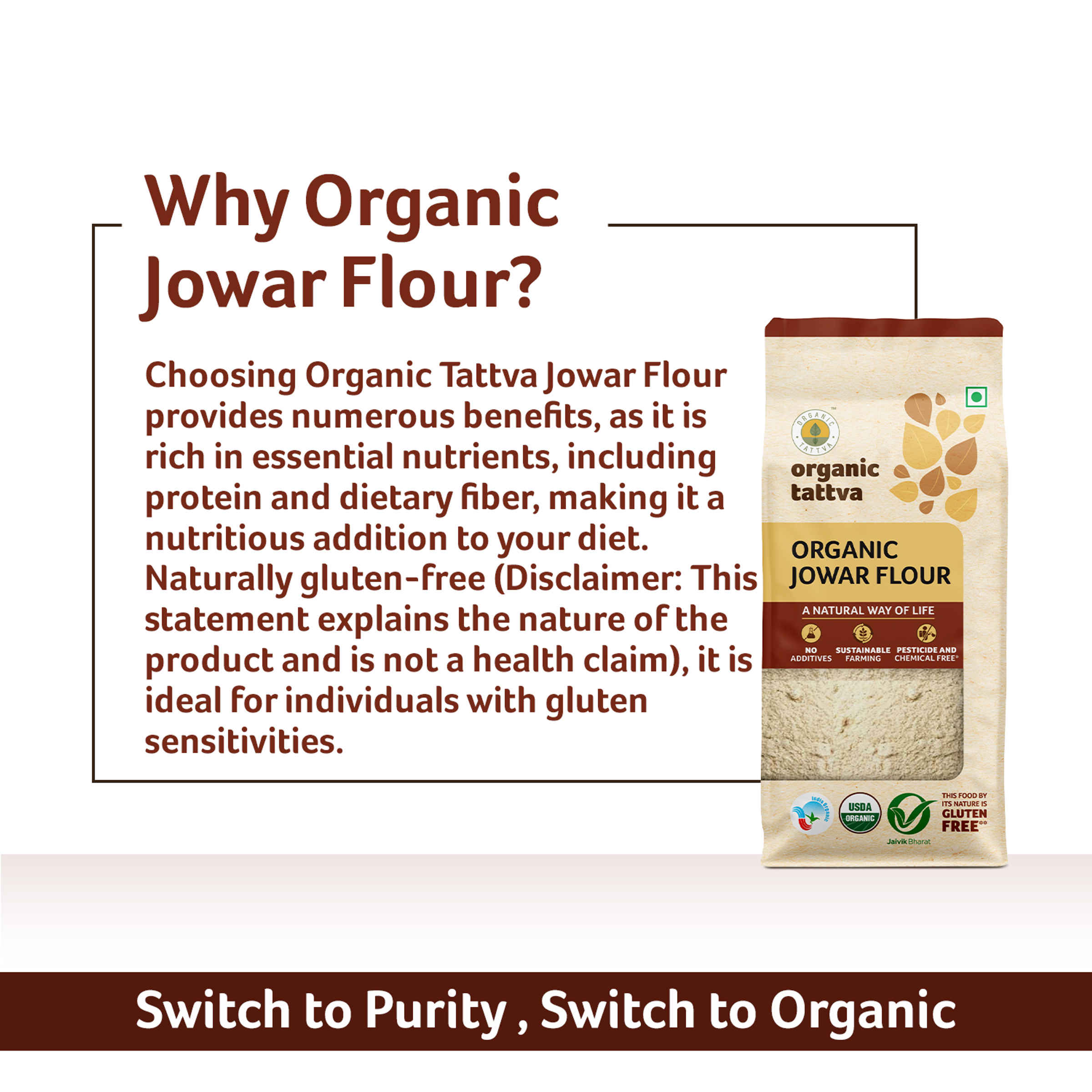 Organic Tattva Jowar Flour - Image 9