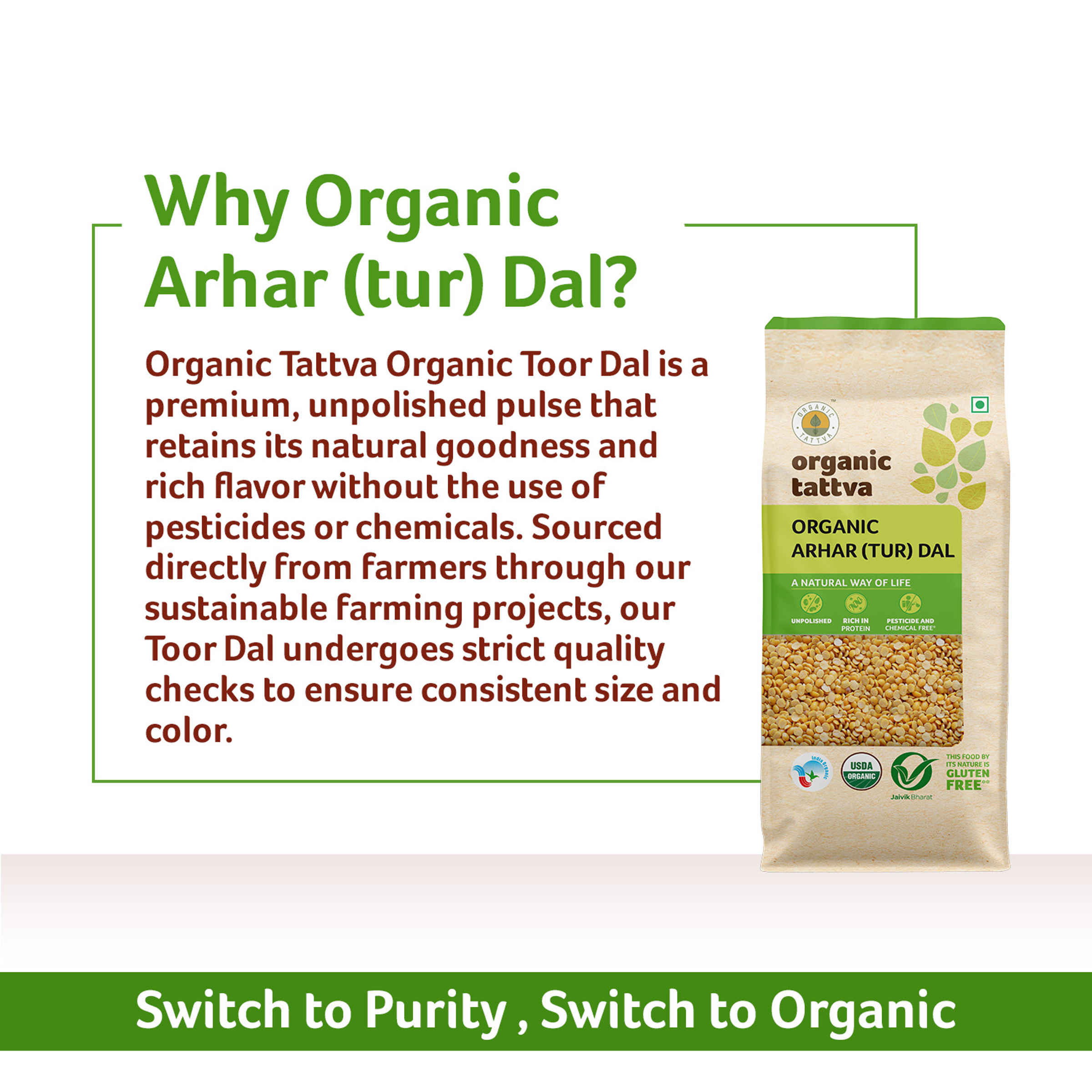 Organic Tattva Tur Dal Pouch - Image 8