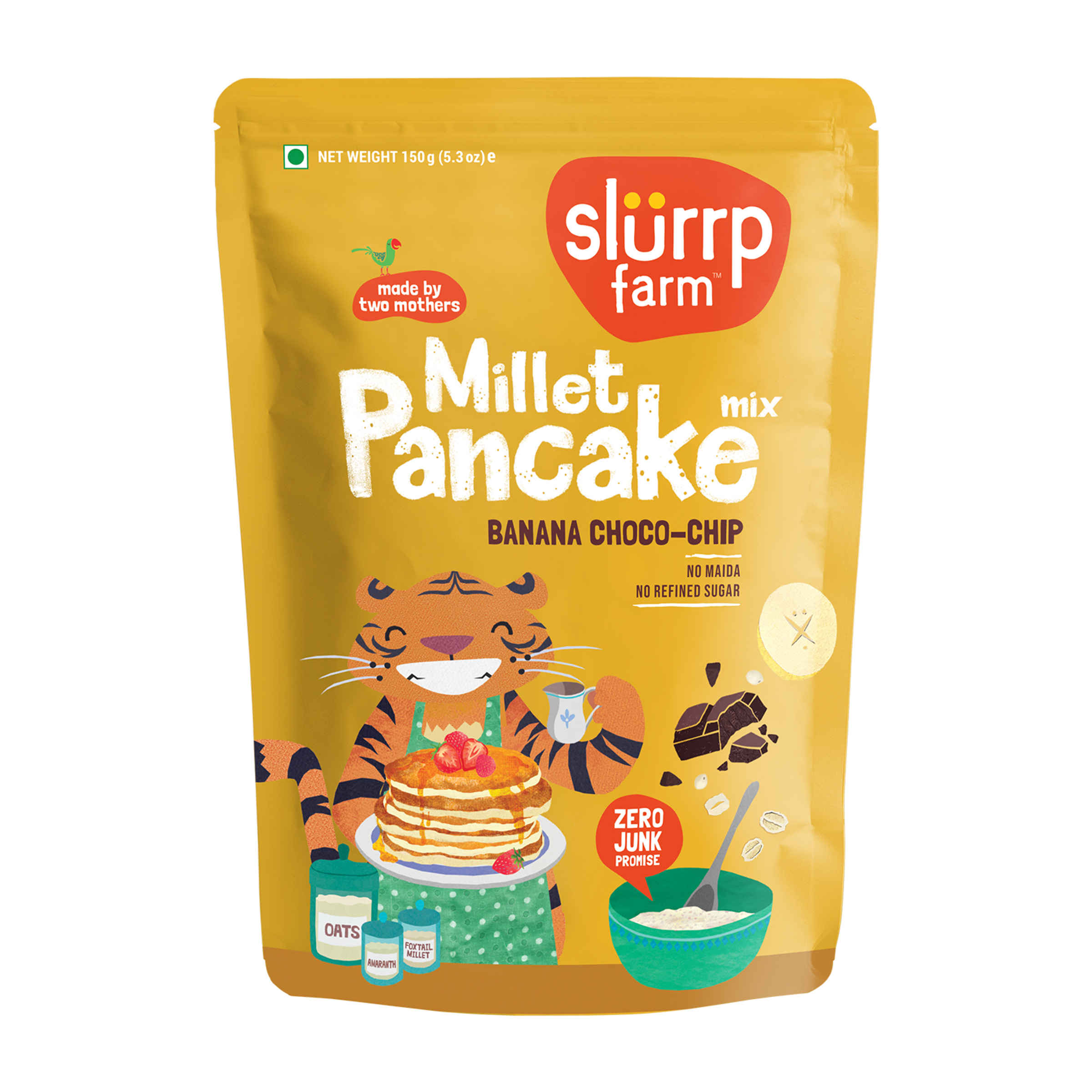 Slurrp Farm Millet Pancake Mix | Banana Choco-Chip and Chocolate | Kids and Adults | Pack Of 2 - Image 3
