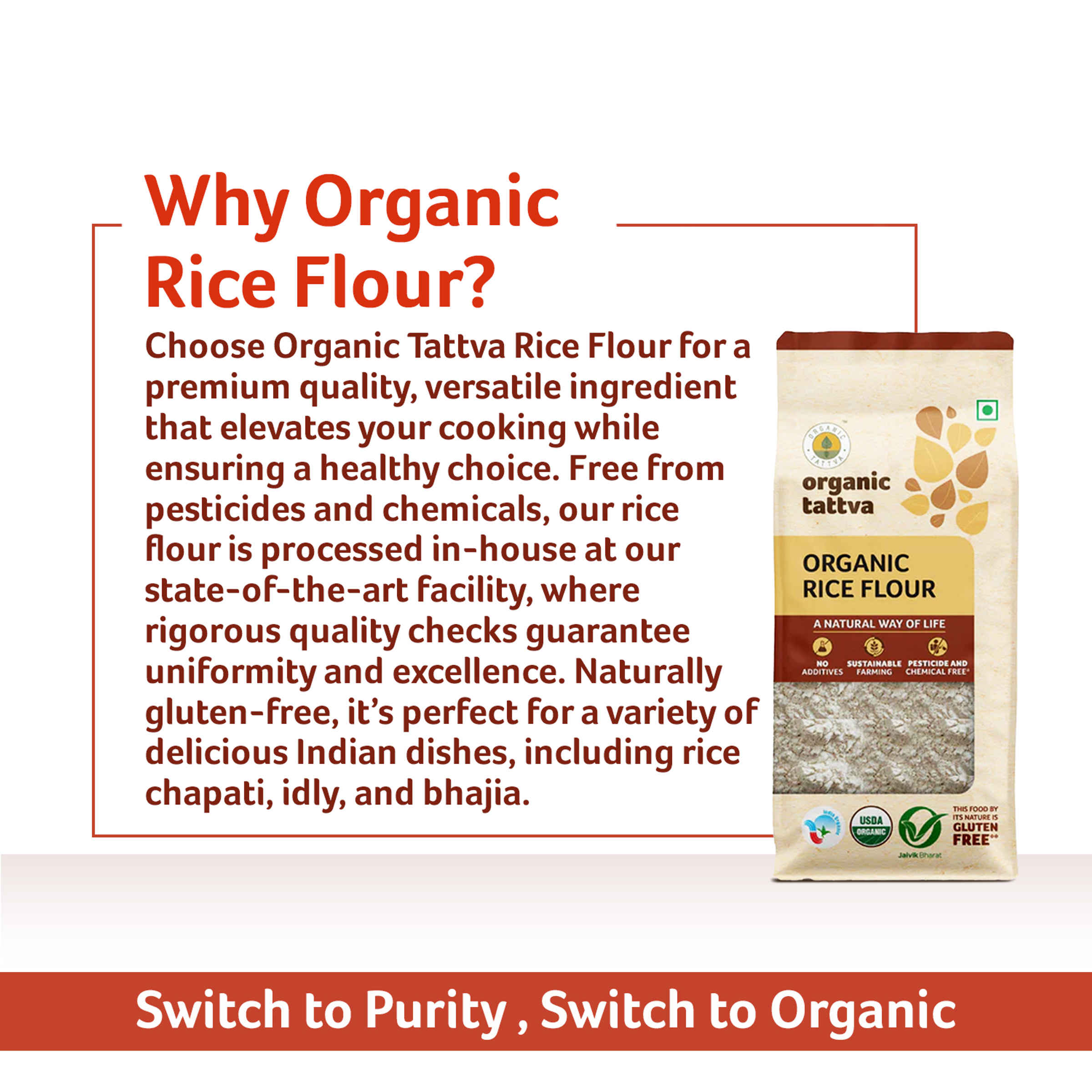 Organic Tattva Rice Flour - Image 10