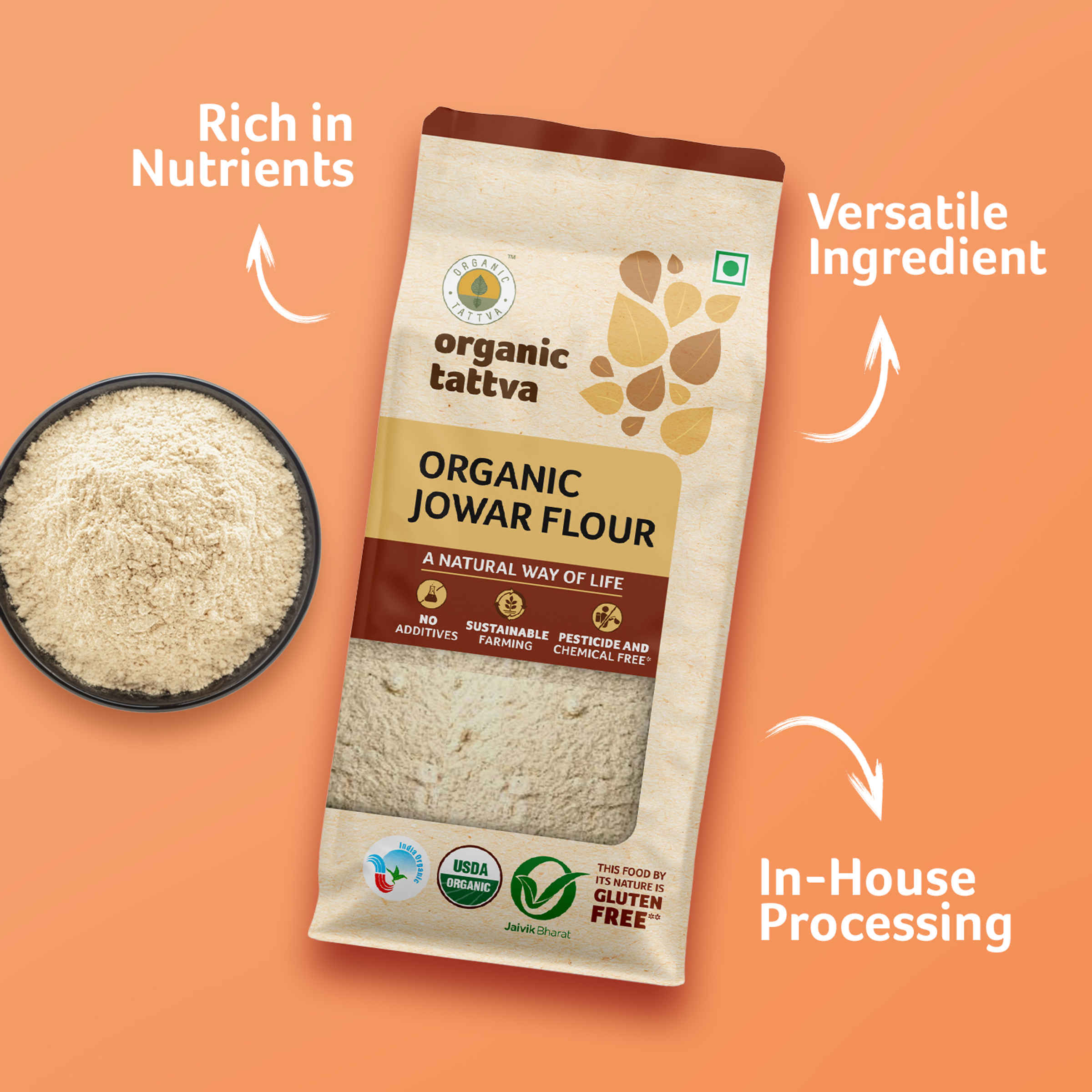 Organic Tattva Jowar Flour - Image 8