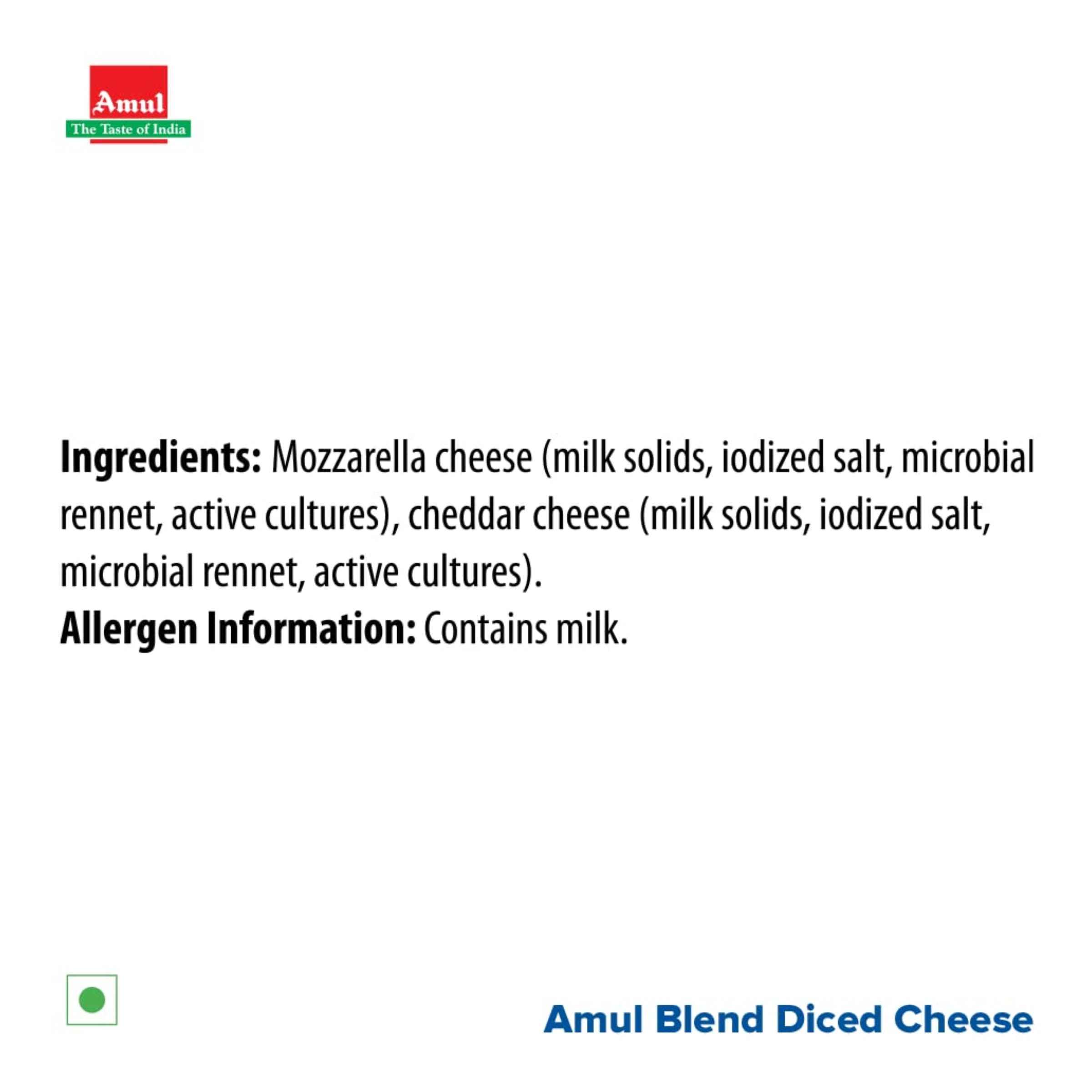 Amul Diced Cheese Blend - Image 5