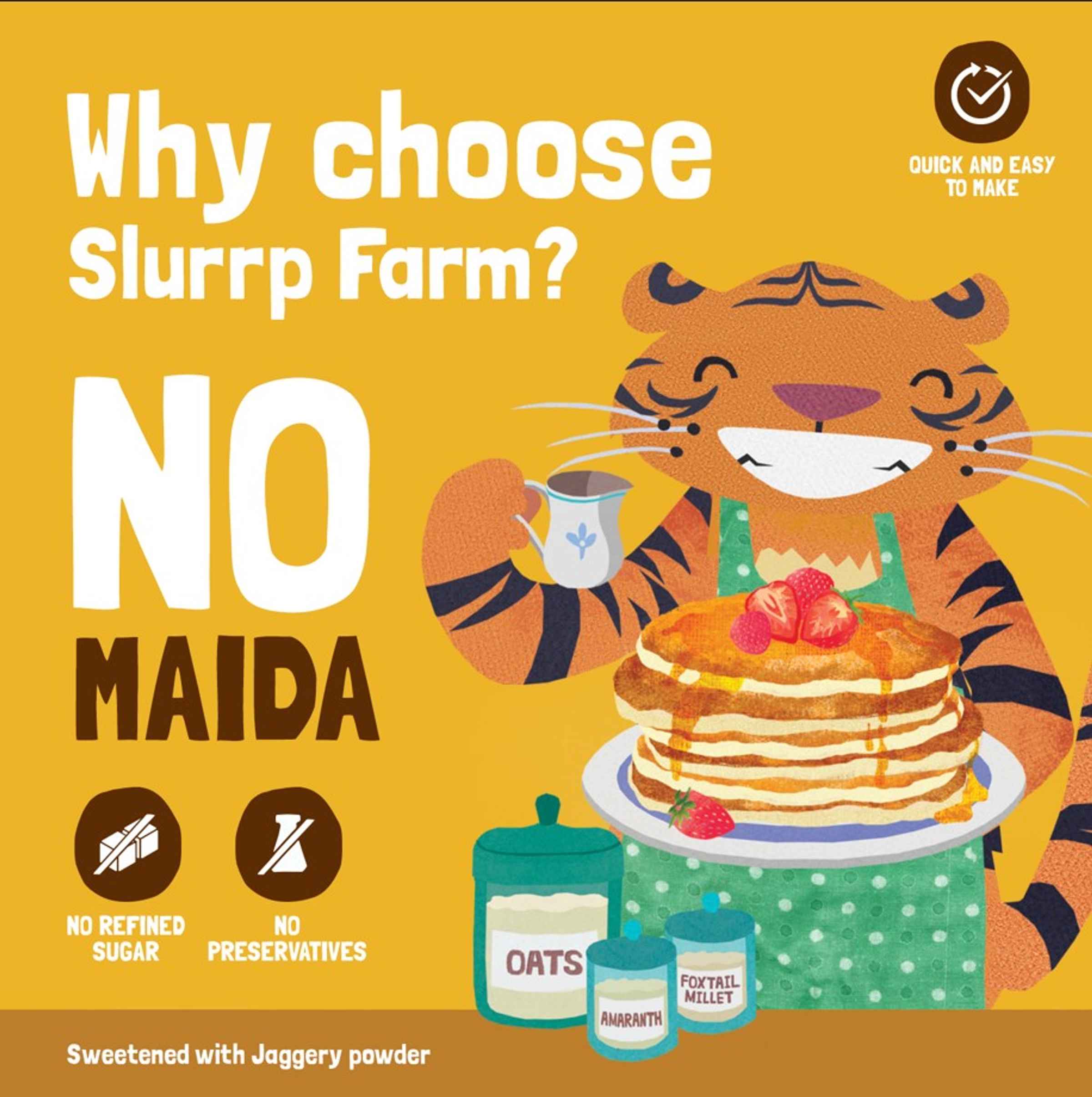 Slurrp Farm Millet Pancake Mix | Banana Choco-Chip and Chocolate | Kids and Adults | Pack Of 2 - Image 9
