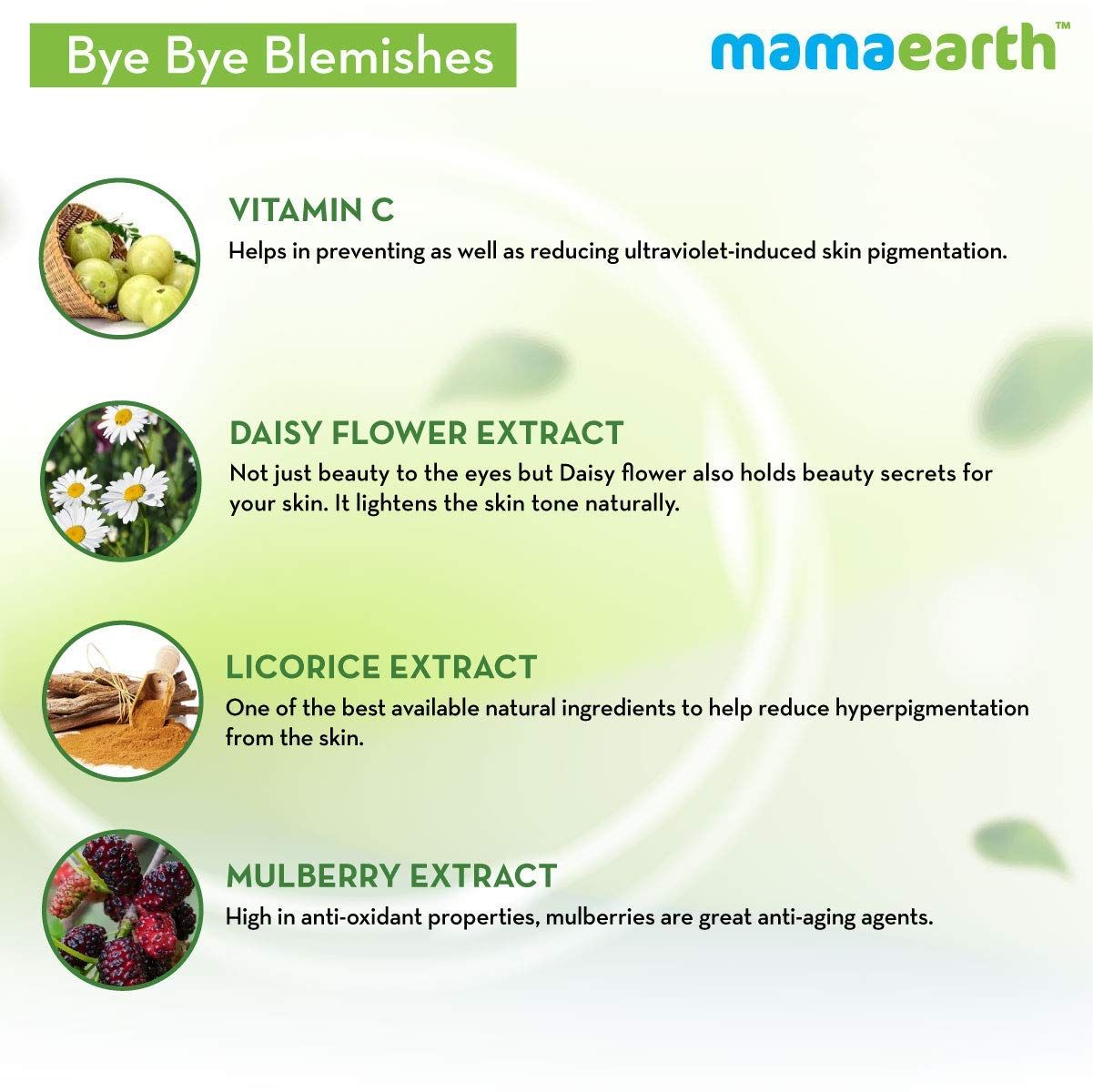 Mamaearth Bye Bye Blemish Face Cream For Uneven Skin Tone