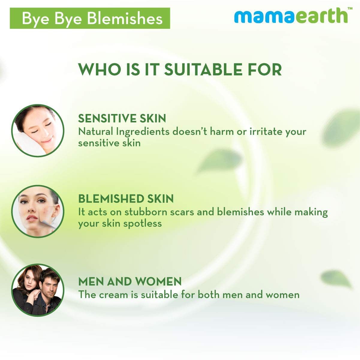 Mamaearth Bye Bye Blemish Face Cream For Uneven Skin Tone