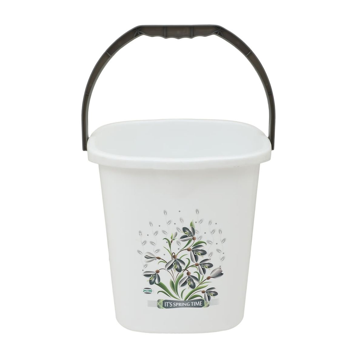 Jalore Square Plastic Bucket | White |20 L