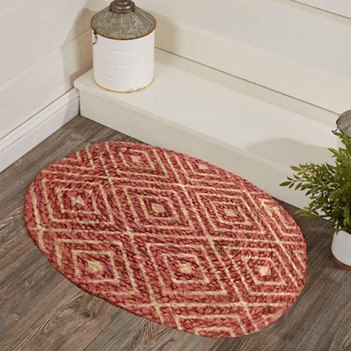 Elegant Weavers Jute Mat | Pack of 2 - Assorted Colors