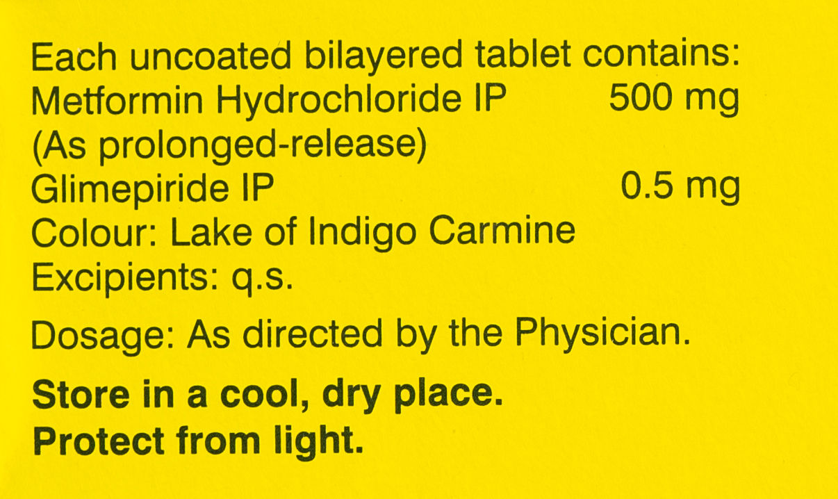 Glycomet-GP 0.5 Tablets PR