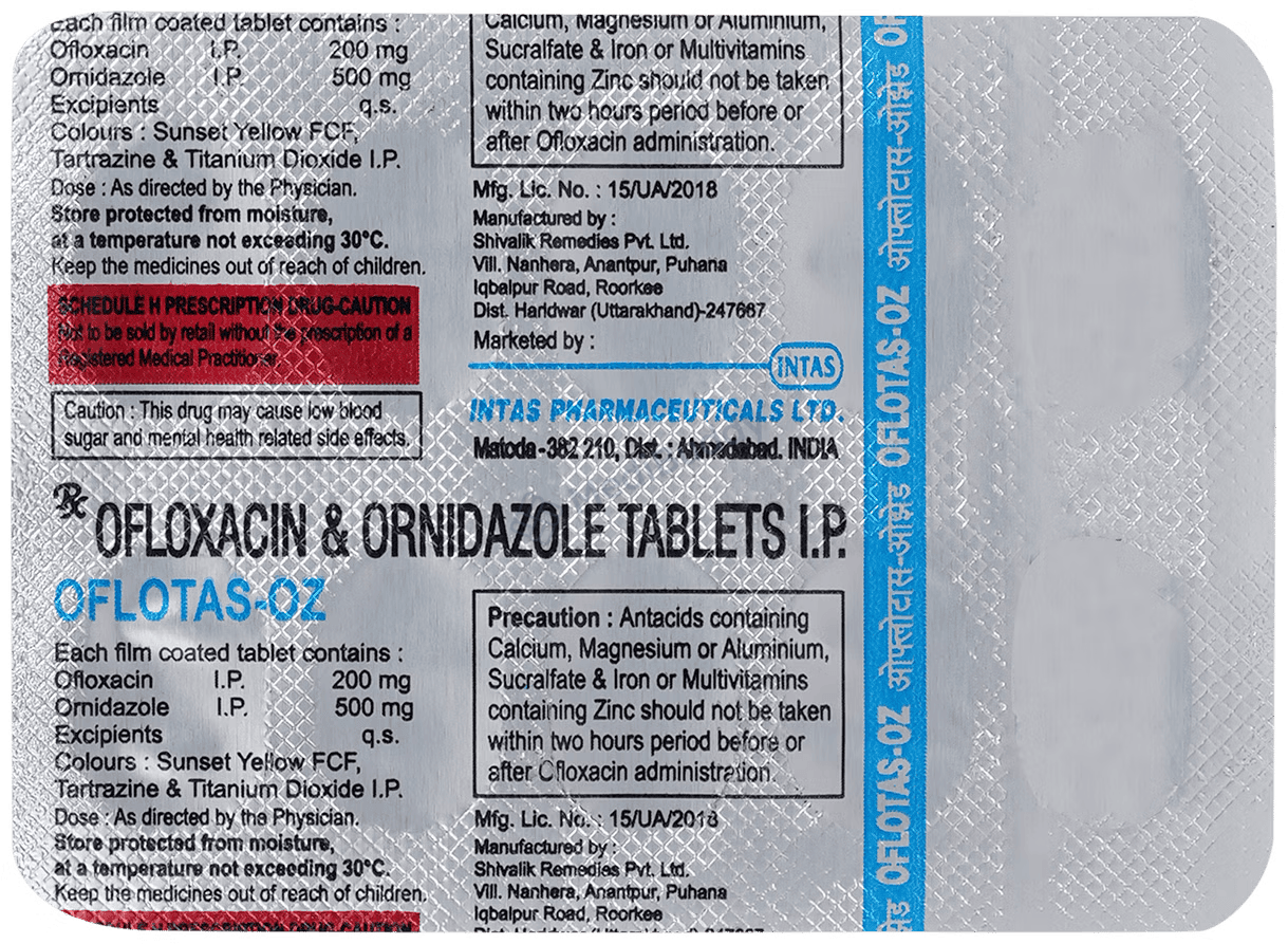 Oflotas OZ Tablets