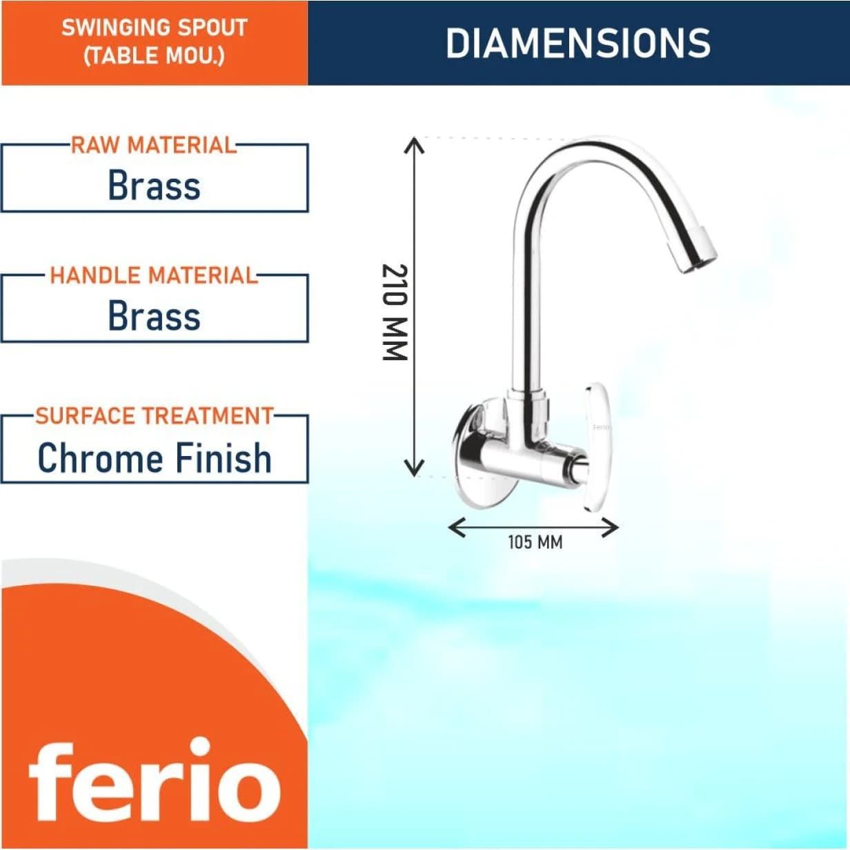 Clayplus Moon Swan Neck Cock | Faucet | Tap With Flange