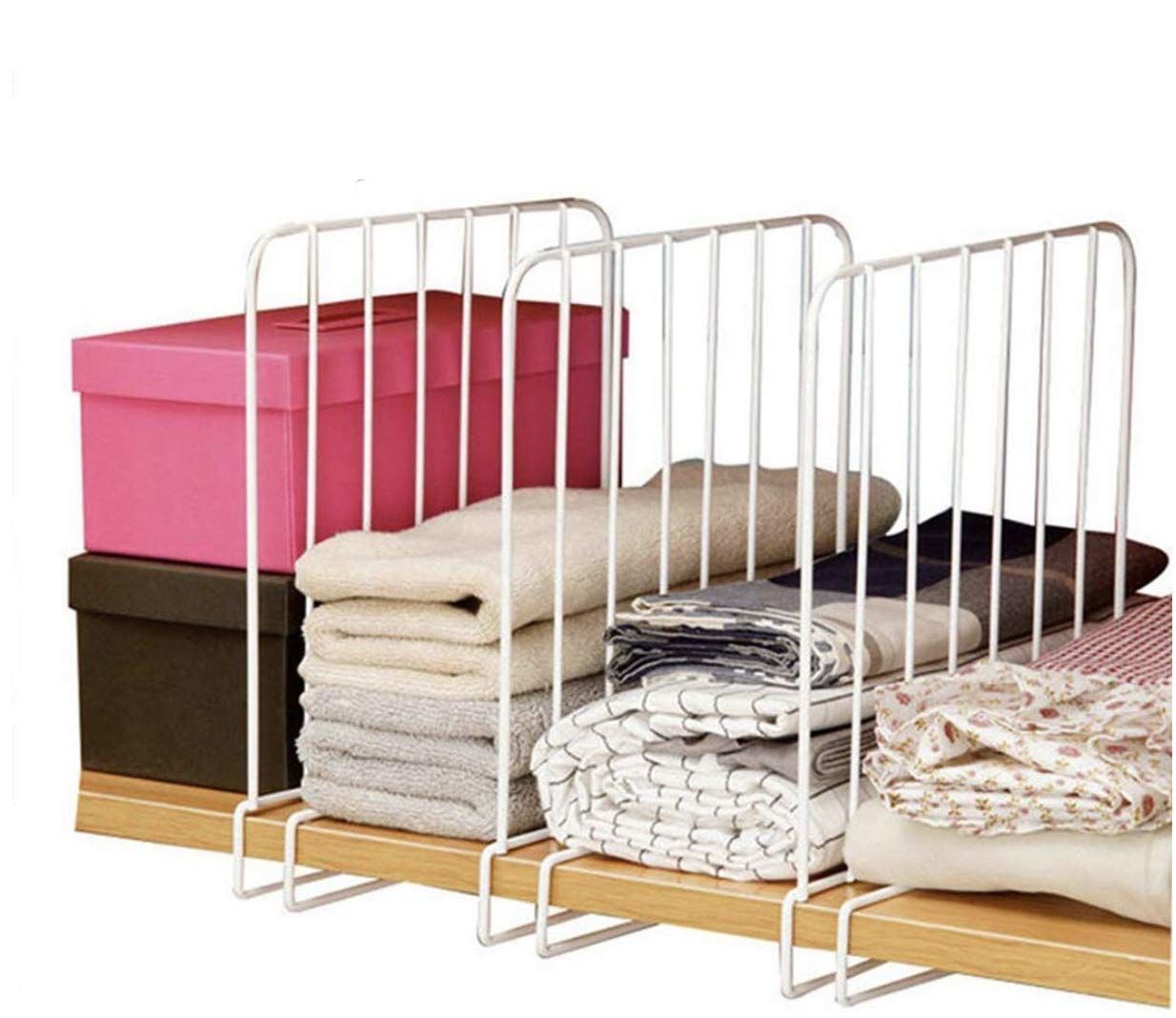 Go Hooked Iron Racks Shelf Organiser | White Space Saving Organizer | Pack Of 3
