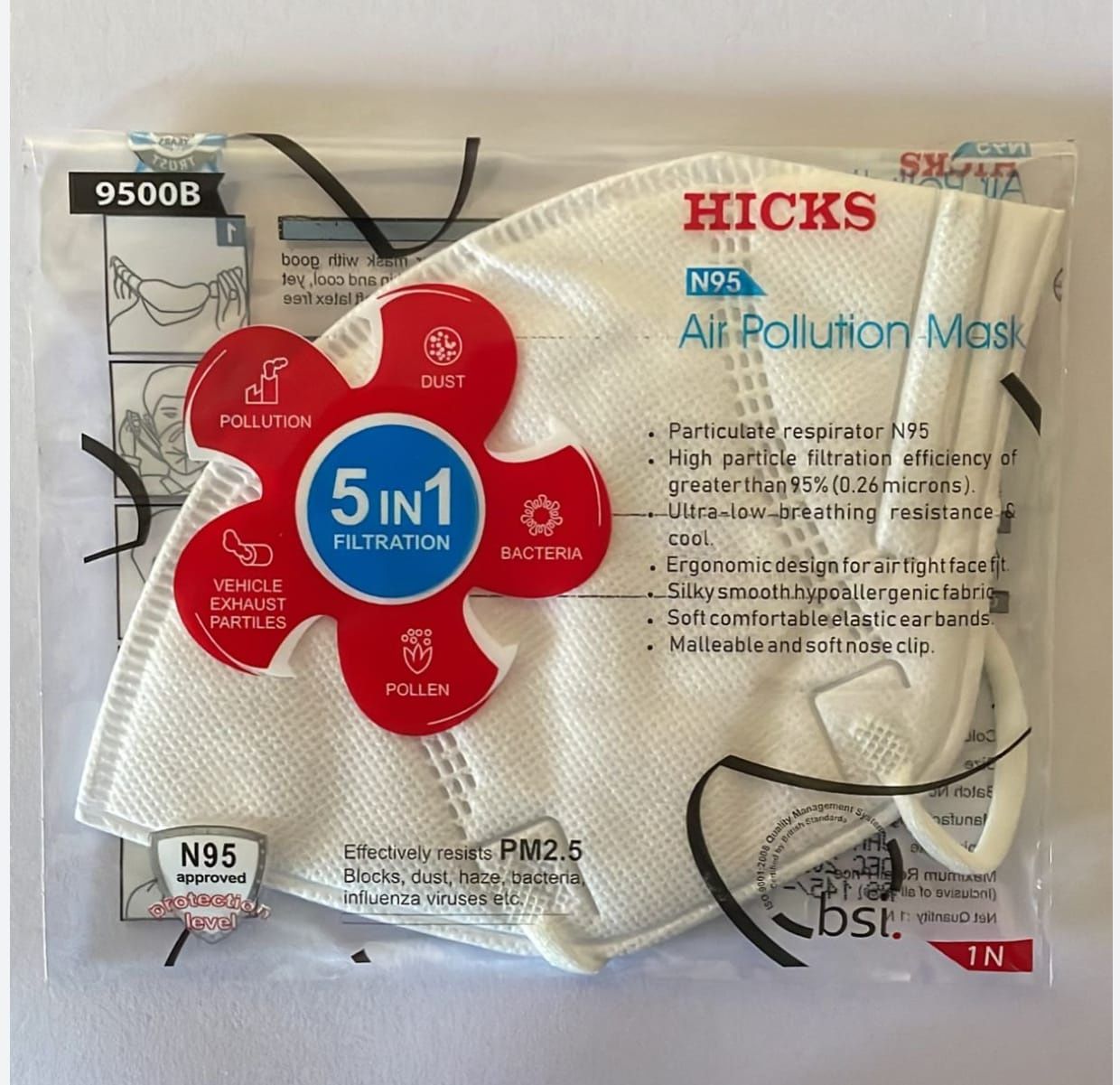 Hicks N95 Mask White