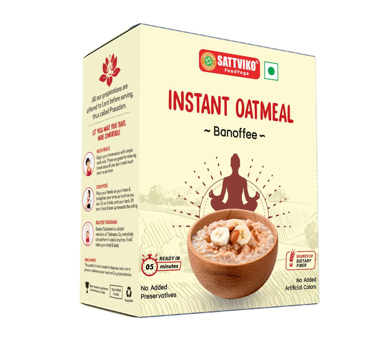 Sattviko Instant Oatmeal - Banoffee