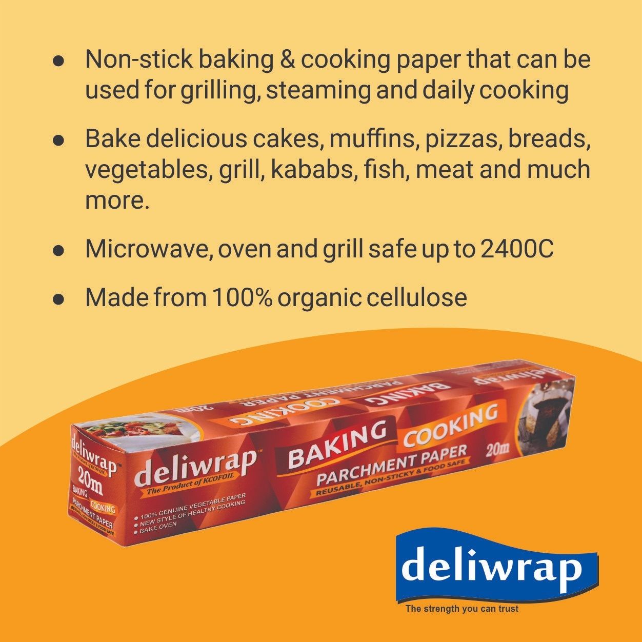 Deliwrap Baking and Parchment Paper | 20 m