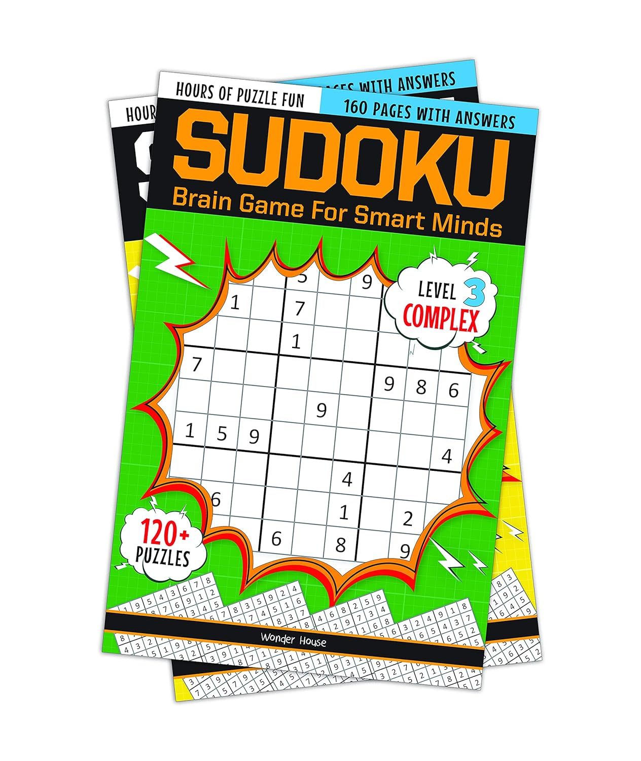 Sudoku - Brain Games For Smart Minds Level 3 Complexbrain Booster Puzzles For Kids 120+ Fun Games