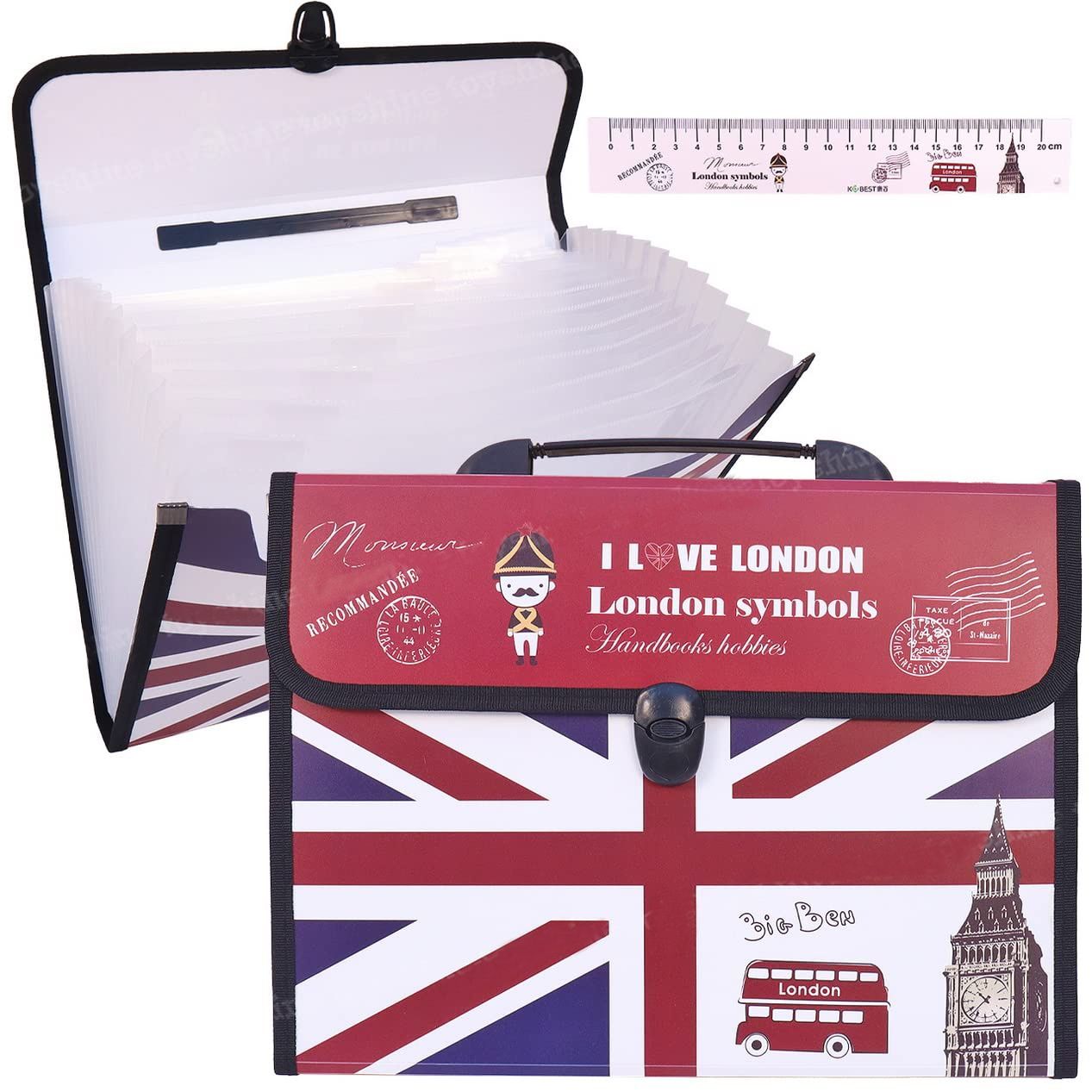 Toyshine Bag style 13 Pocket Expanding File Folder | Envelope Pouch