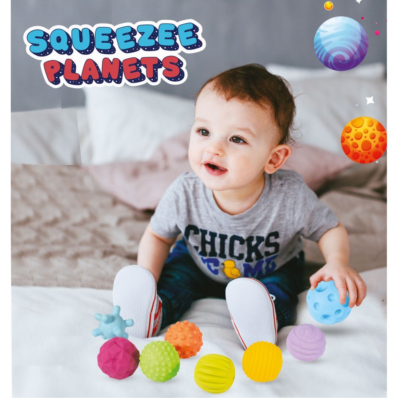 Itoys Squeeze Planets(Colour May Vary)
