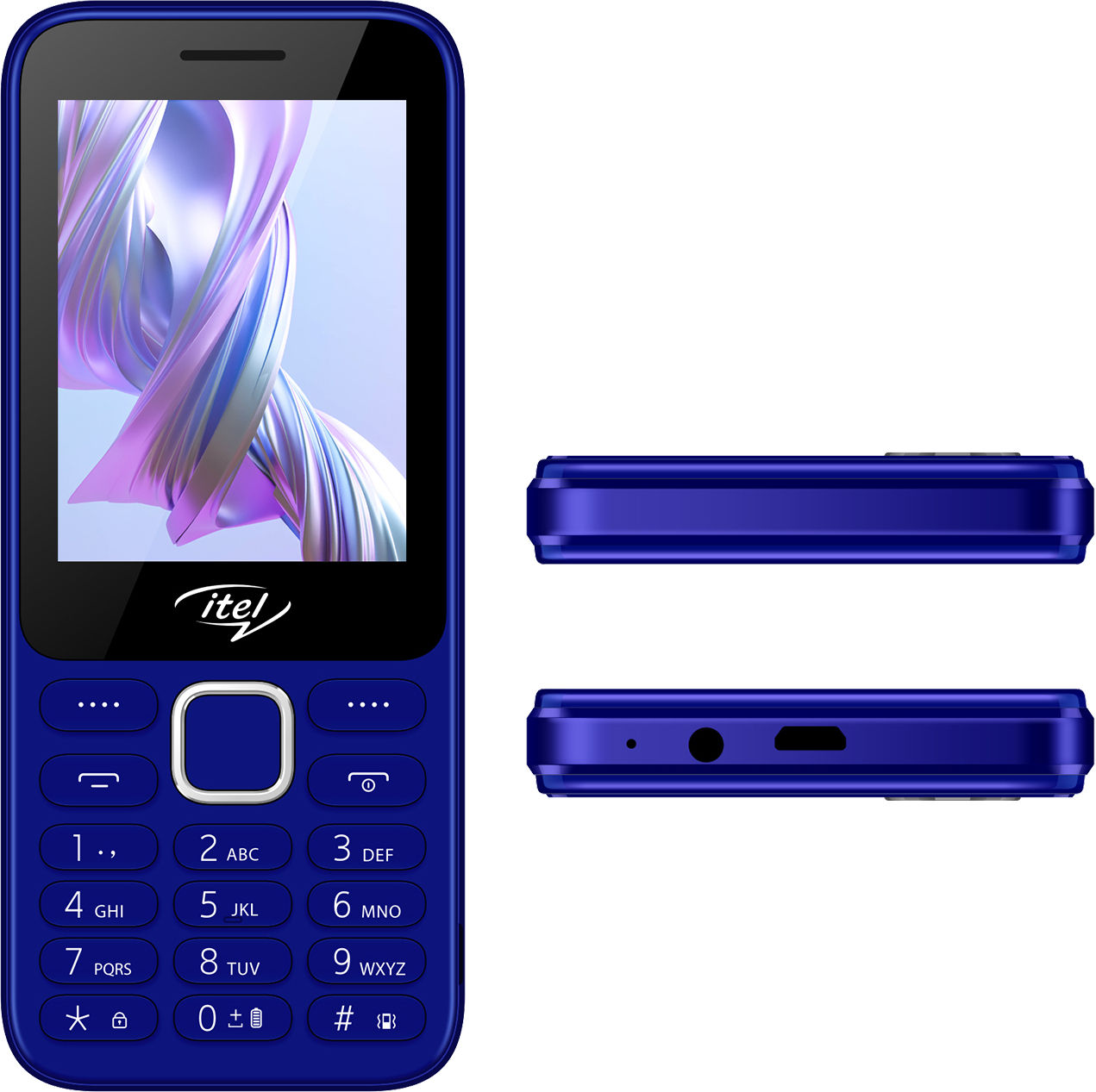 itel It5330 Keypad Mobile | 2.8" Display | 1900mAh Battery | Glass Back Design | Blue