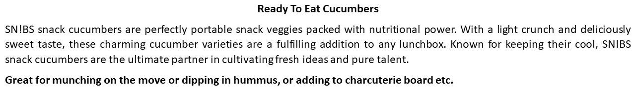 Snack Cucumber Pack