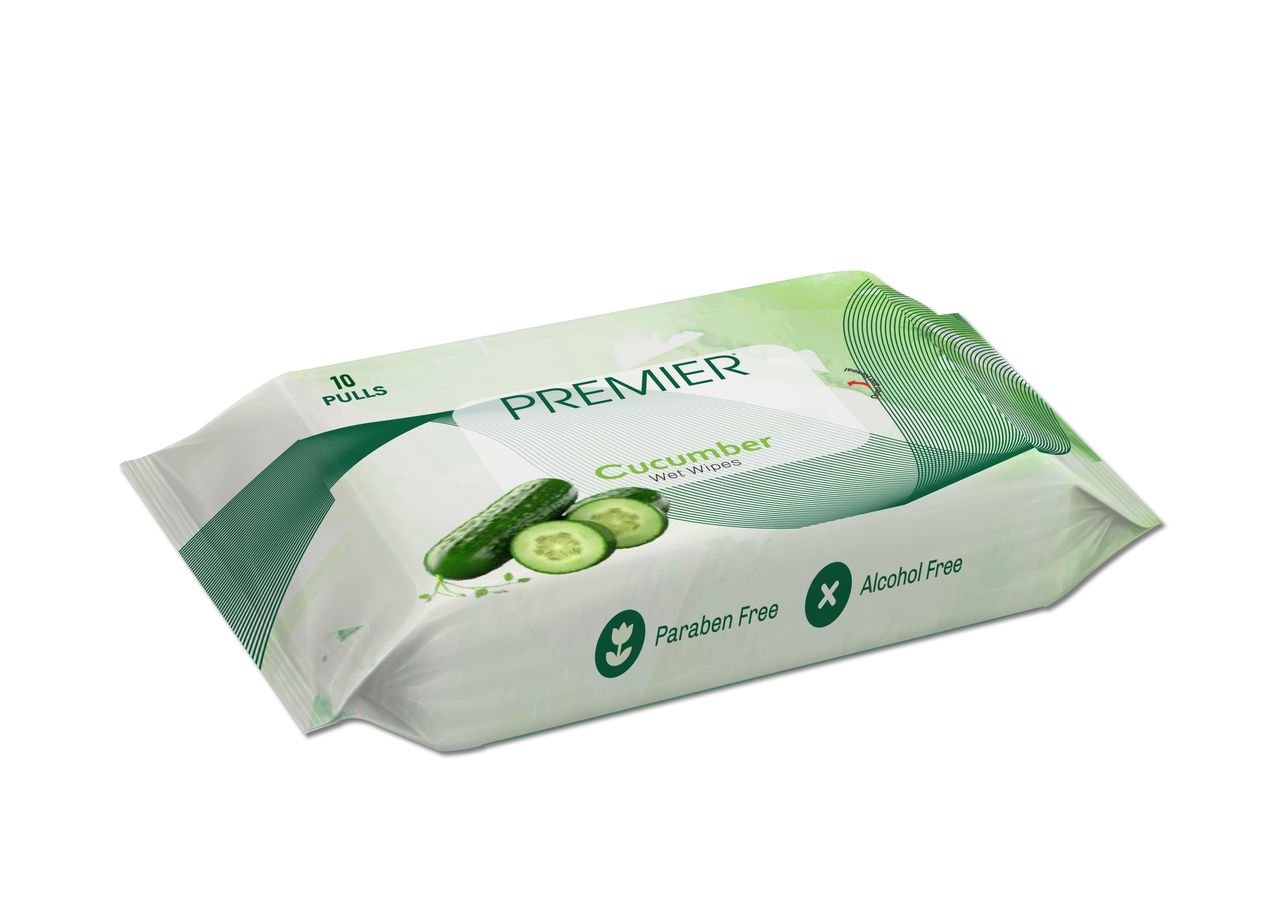 Premier Wet Wipes 10 Pulls Assorted