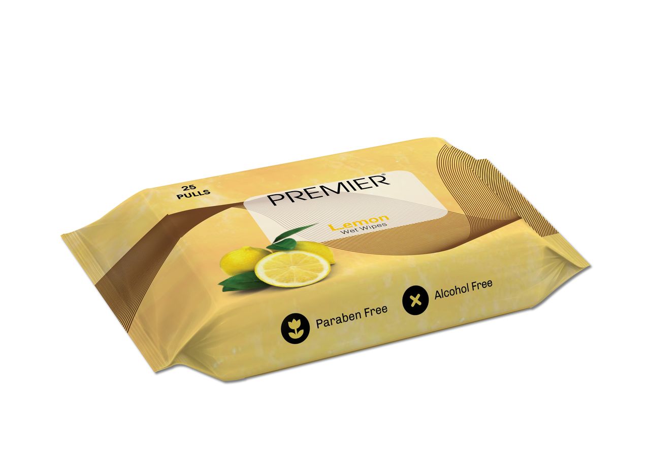 Premier Wet Wipes 25 Pulls Assorted