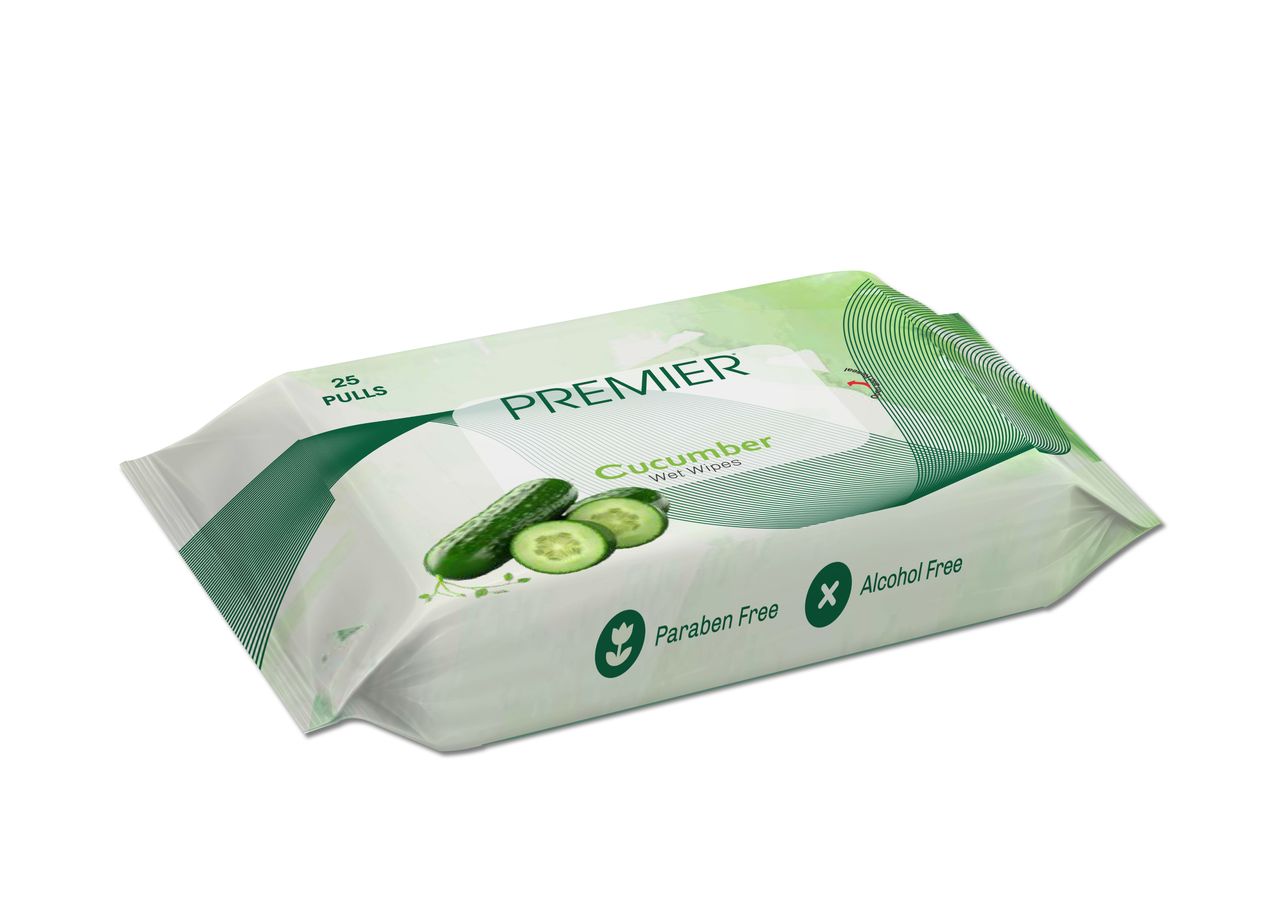 Premier Wet Wipes 25 Pulls Assorted