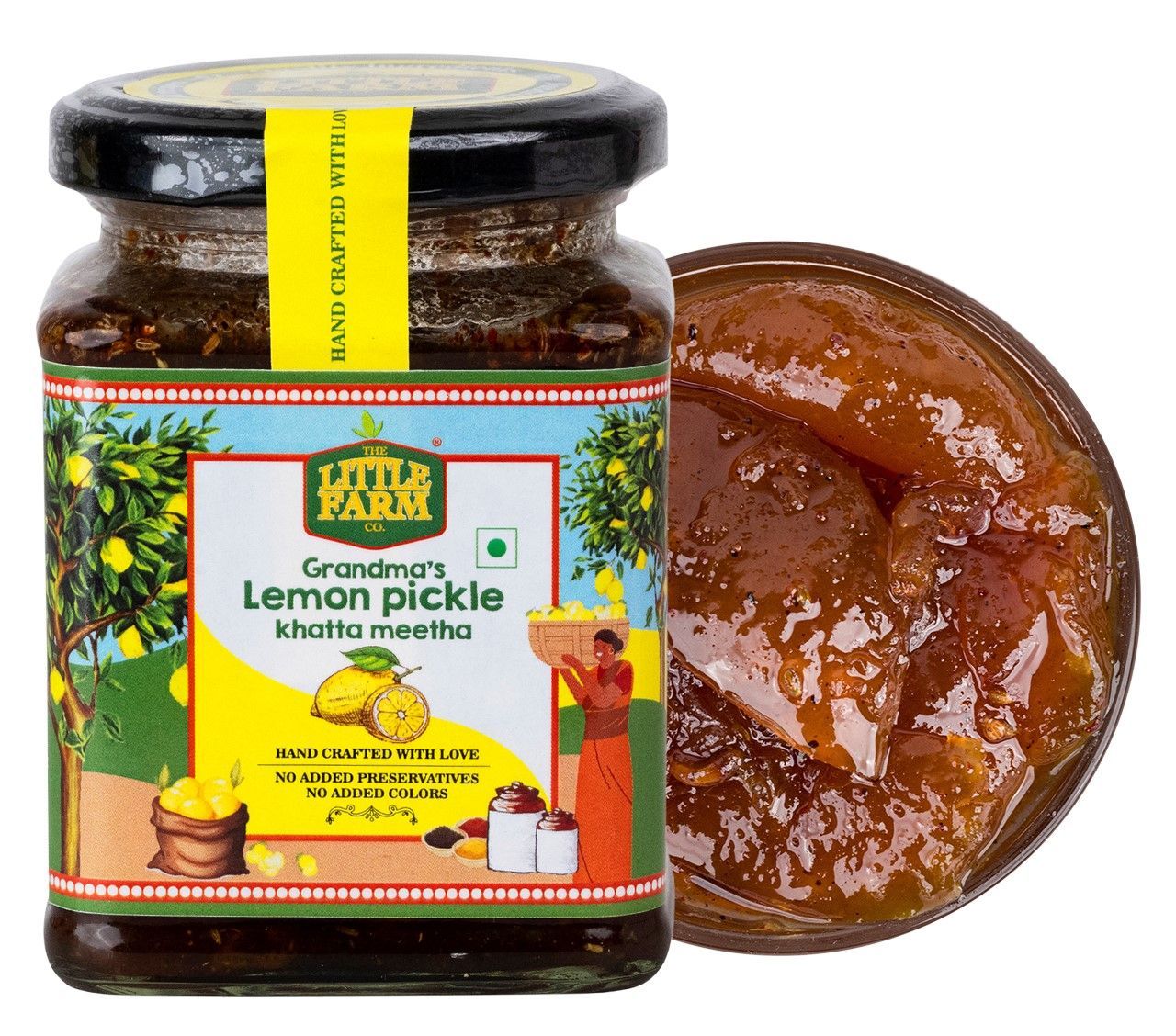 Lemon Khatta Meetha Pickle(300gms) & Garlic Pickle(250gms) Combo
