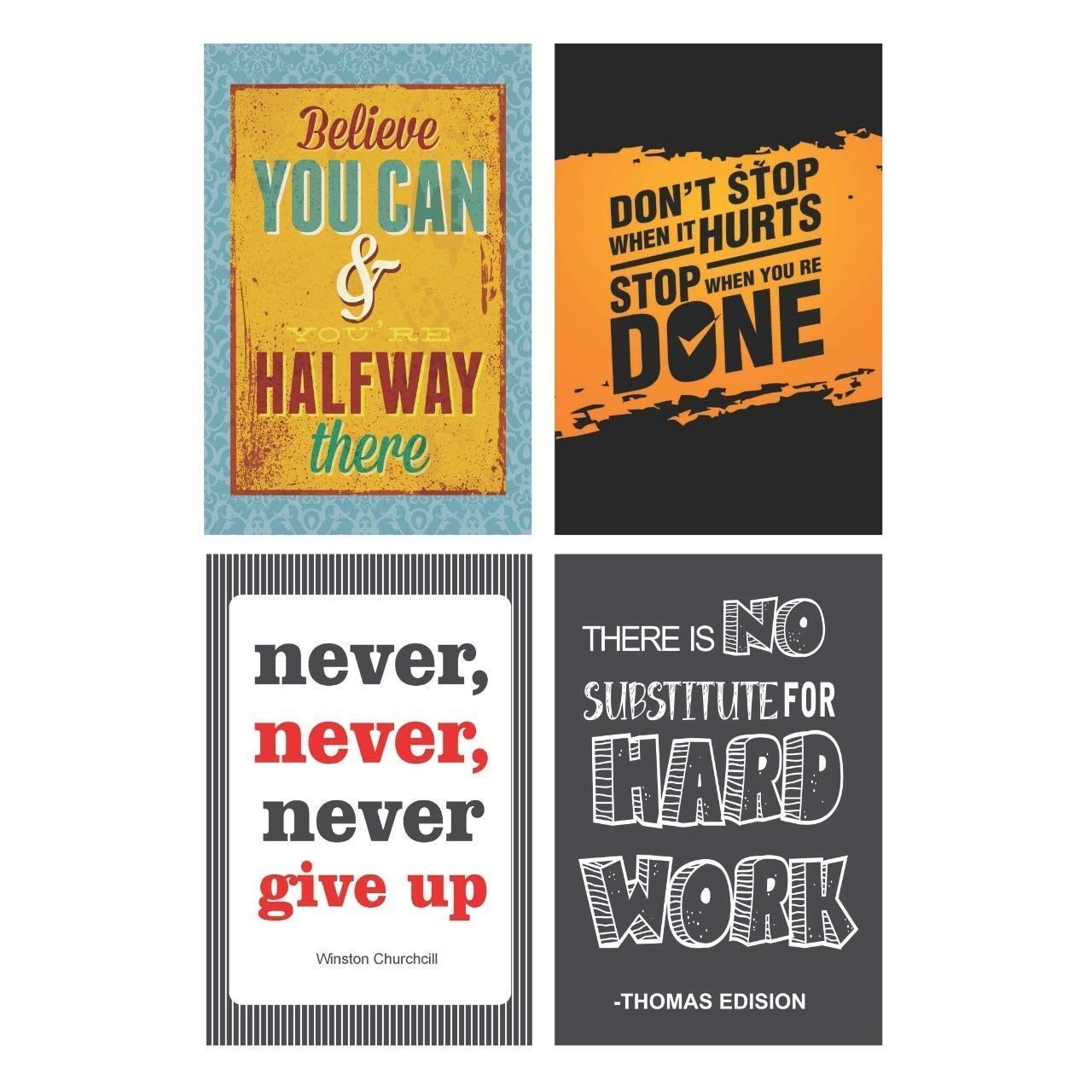 Paper Plane Design Wall Posters For Office Decor | Set of 10 | Size | 12 Inch x 18 Inch | D80
