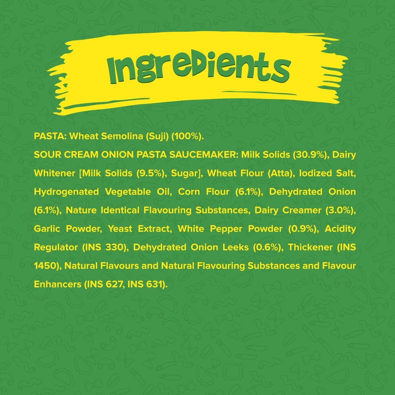 YiPPee! 100% Suji Sour Cream Onion Pasta Treat